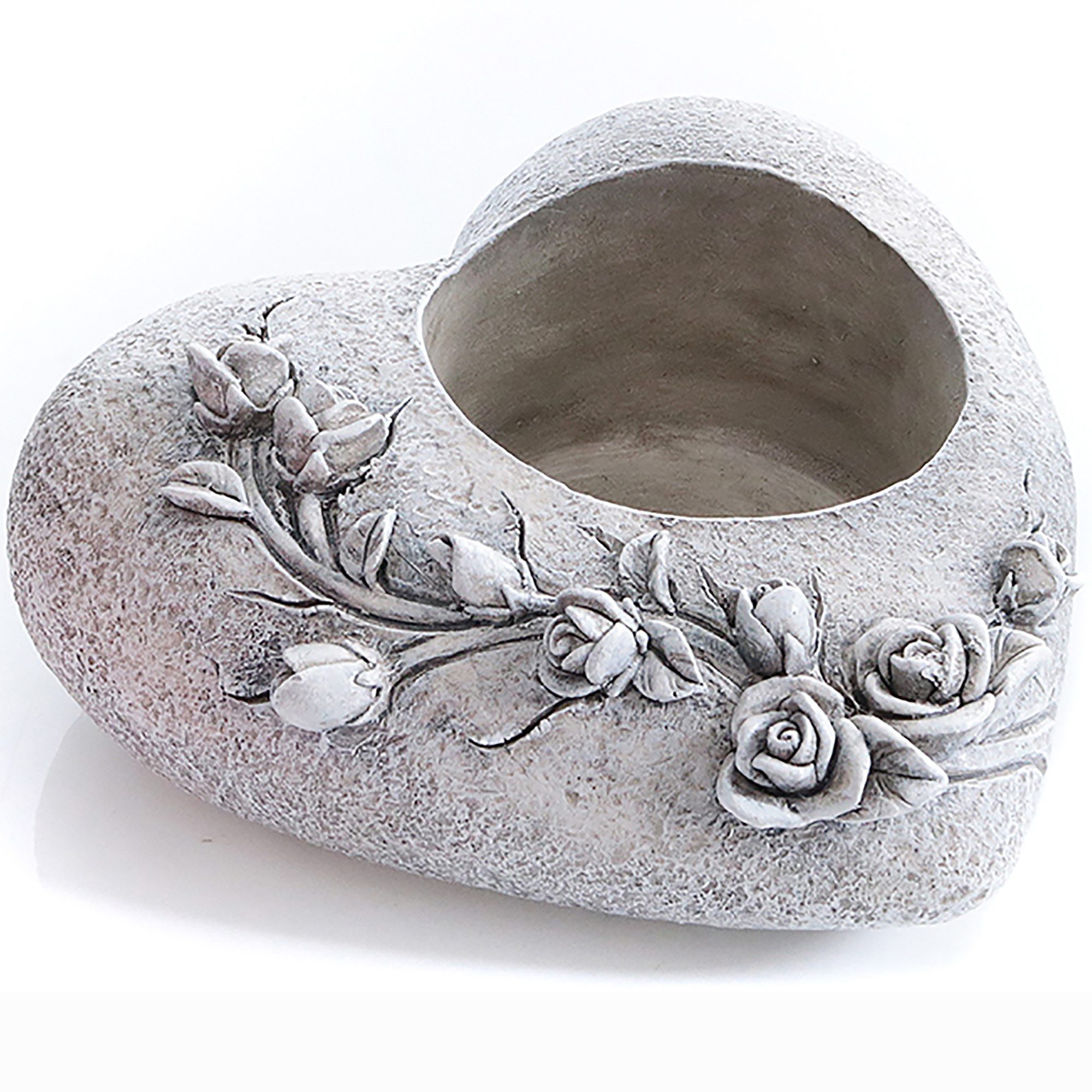 Annastore Gartenfigur Grabschmuck Herz als Grablichthalter günstig online kaufen