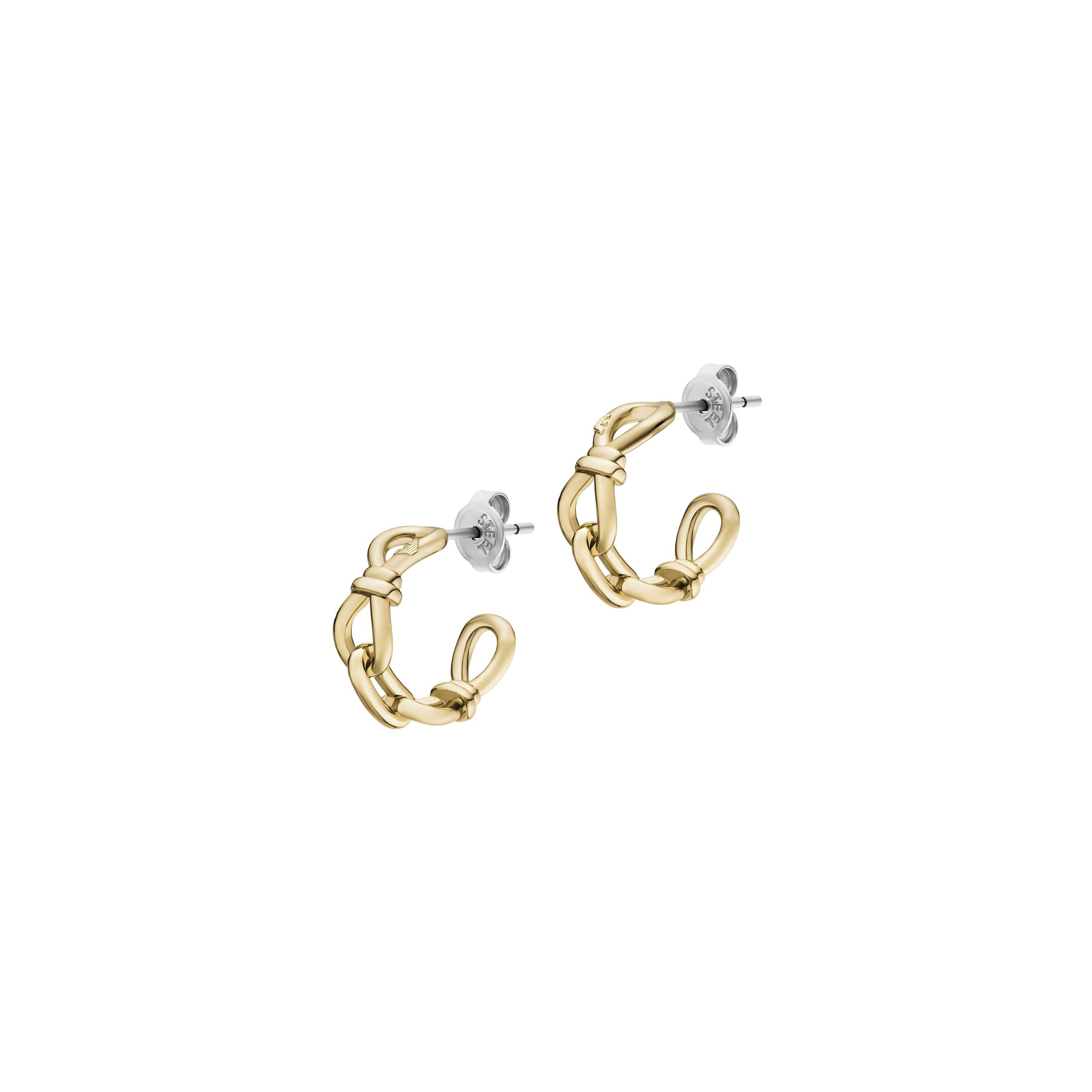 Paar Creolen Schmuck Geschenk Metall Schleife