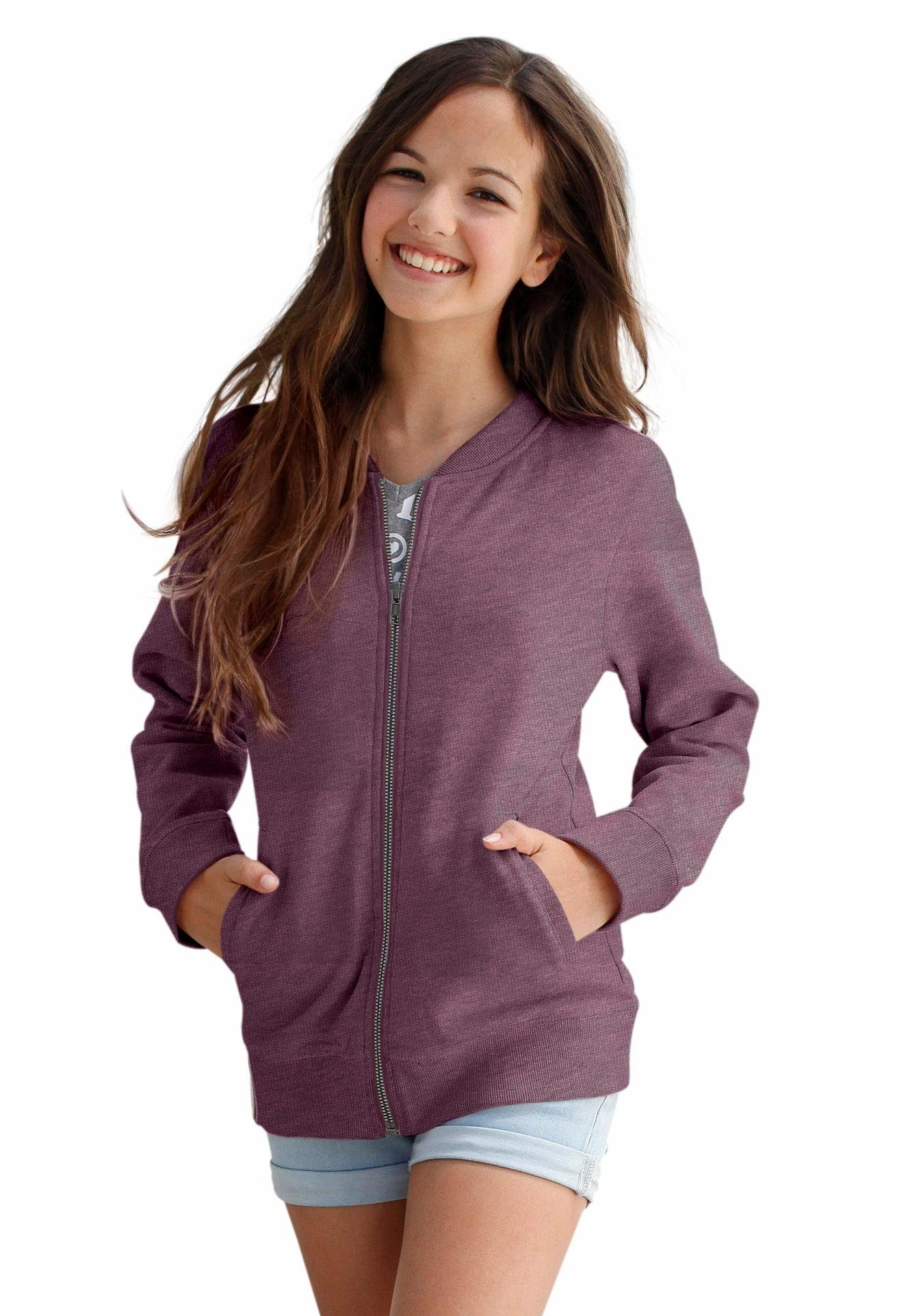 Bench. Sweatjacke, mit Rippkragen online kaufen OTTO