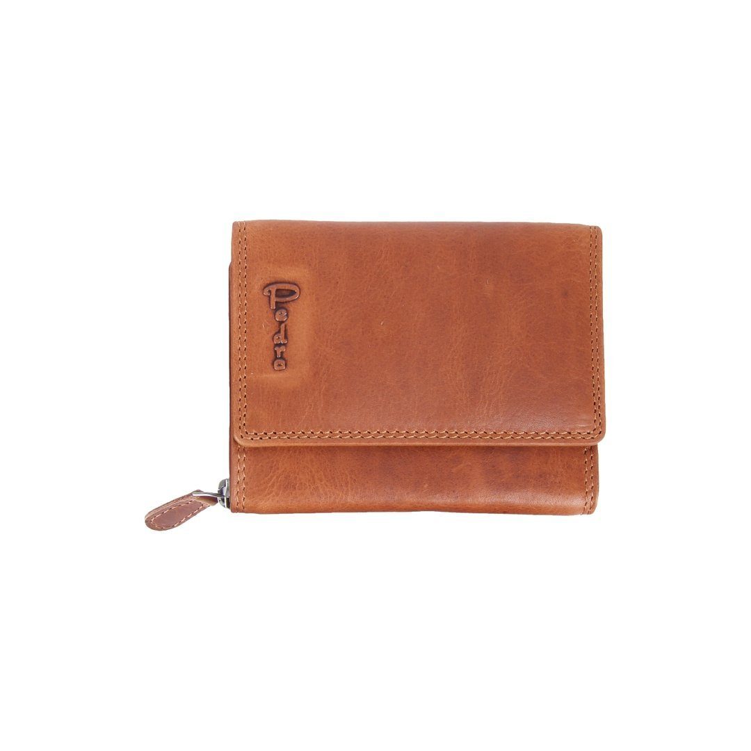 SHG Geldbörse ☼ Damen Lederbörse Portemonnaie Frauen Geldbeutel Brieftasche, Münzfach, Reißverschluss, Kreditkartenfächer, RFID Schutz