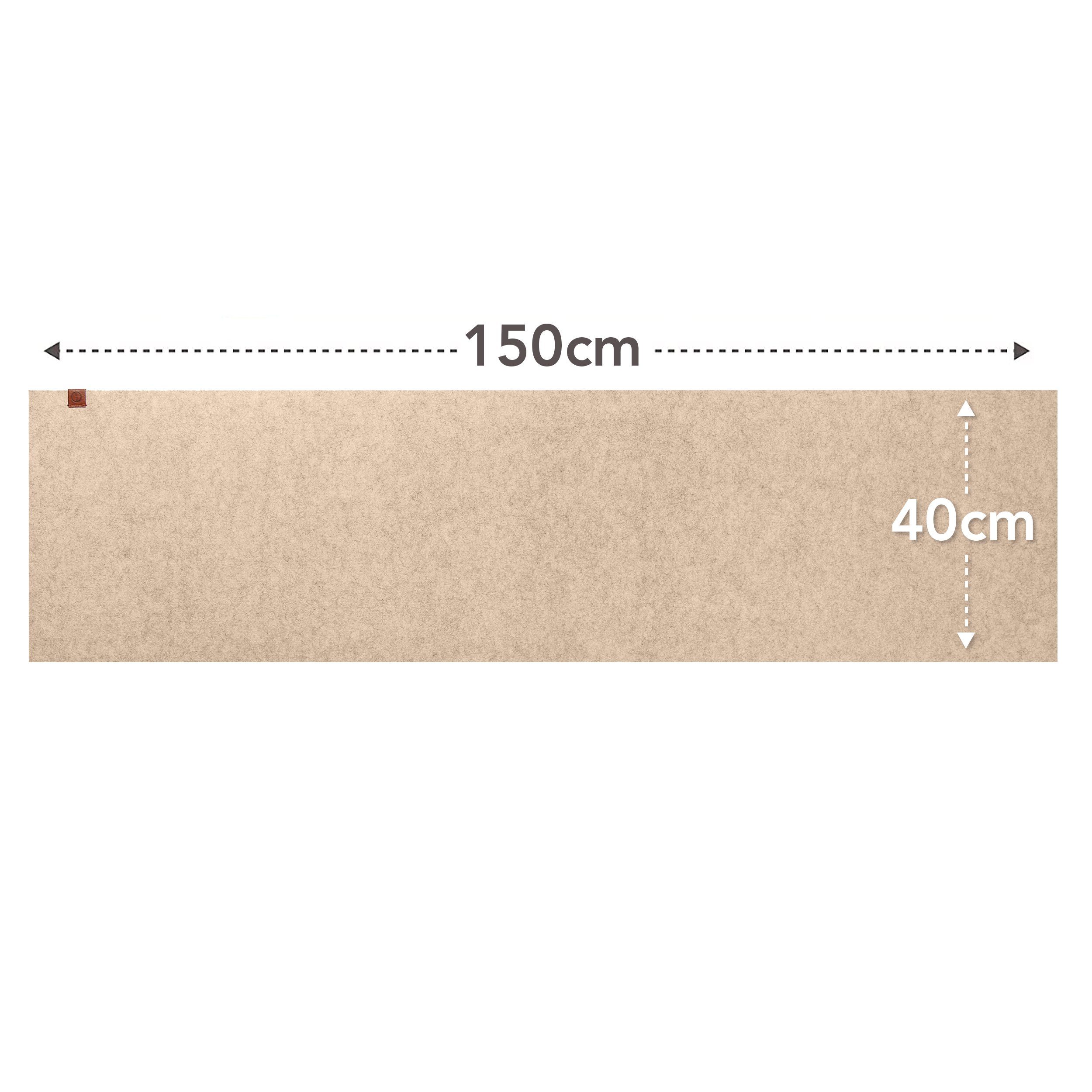 Loco Bird Tischläufer aus Filz, Abwaschbare Tischdecke mit Kunstleder-Label (skandinavische Tischband Deko), Tisch Filzläufer für draußen – Bild 3 von 5