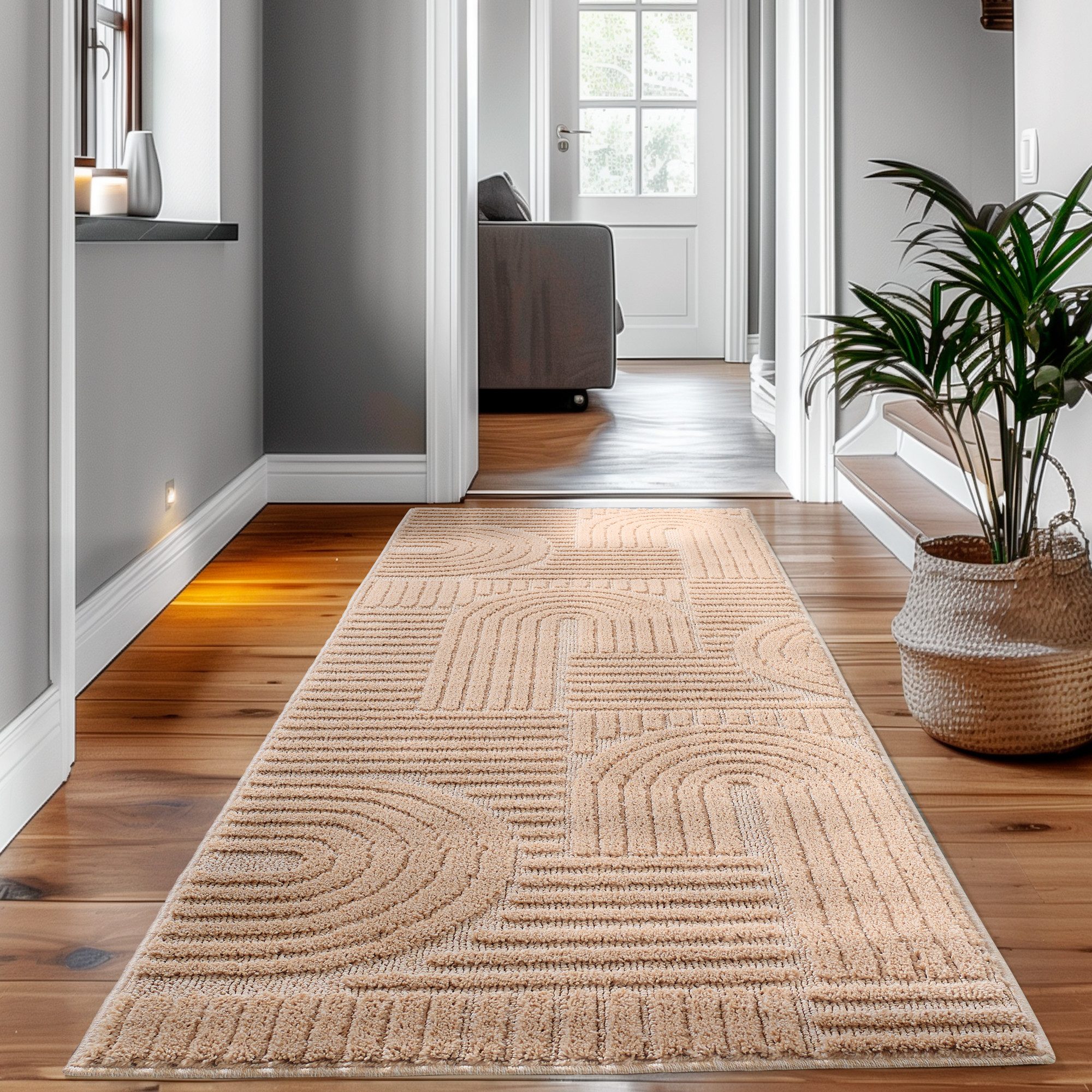 SIMPEX24 Designteppich Skandinavischer Boho, Rechteckig, Höhe: günstig online kaufen