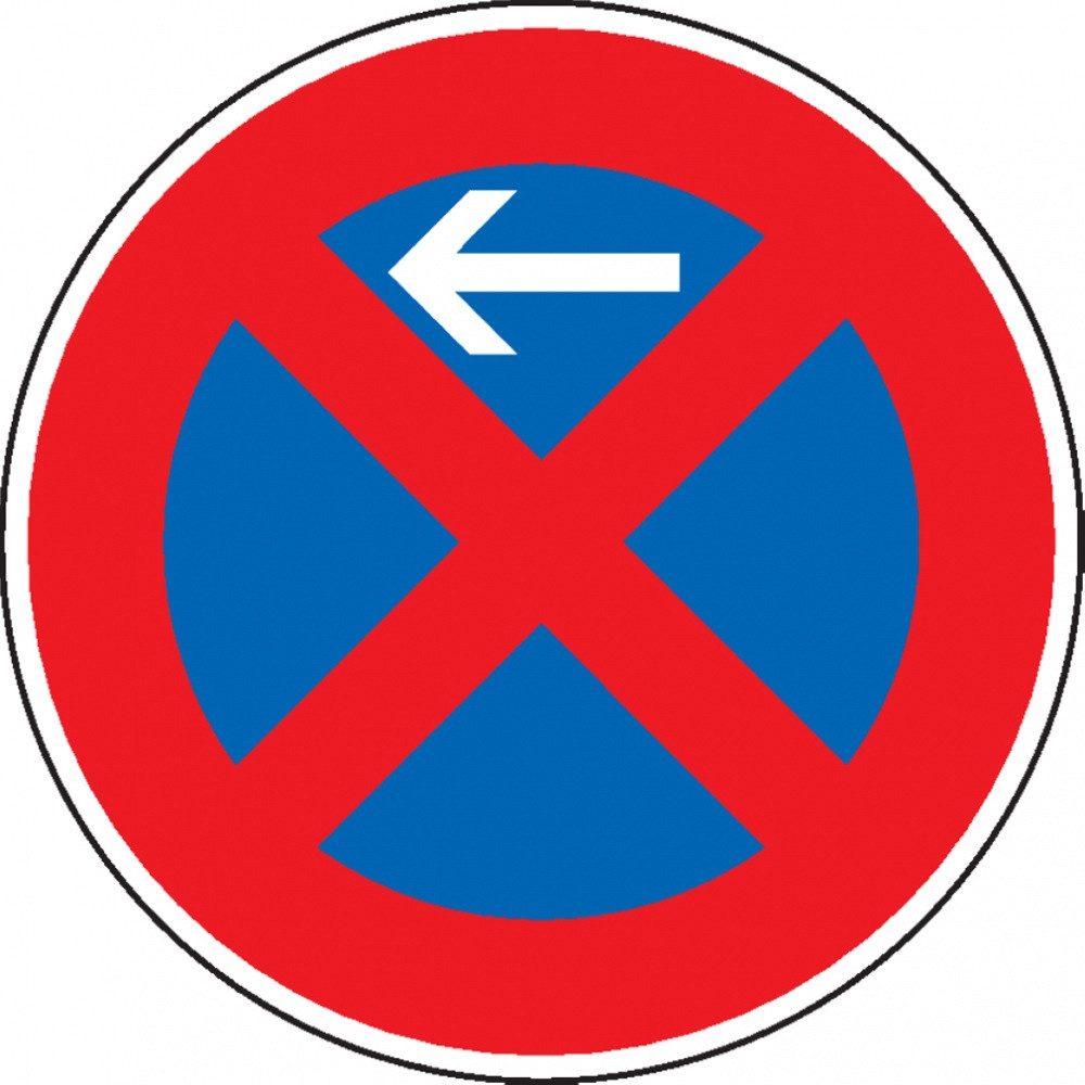 König Werbeanlagen Verkehrsschild Verkehrszeichen Absolutes Haltverbot Anfang, Nr.283-10, rechts, Alu RA