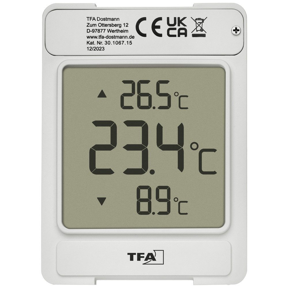 TFA Dostmann Hygrometer TFA Dostmann Digitales Fensterthermometer WINDOO Fenster-Thermometer G