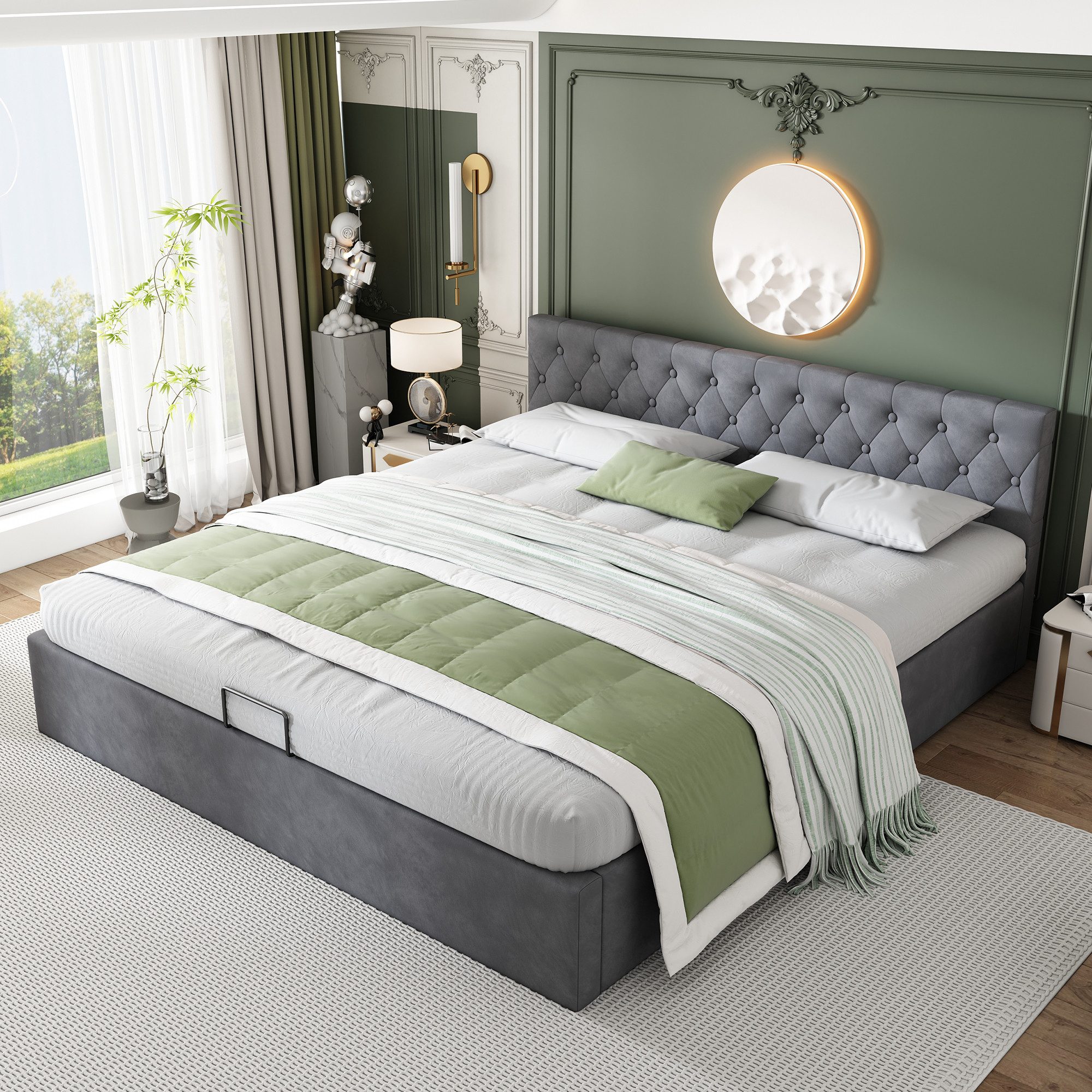 HAUSS SPOLE Polsterbett Polsterbett Hydraulisch Doppelbett günstig online kaufen