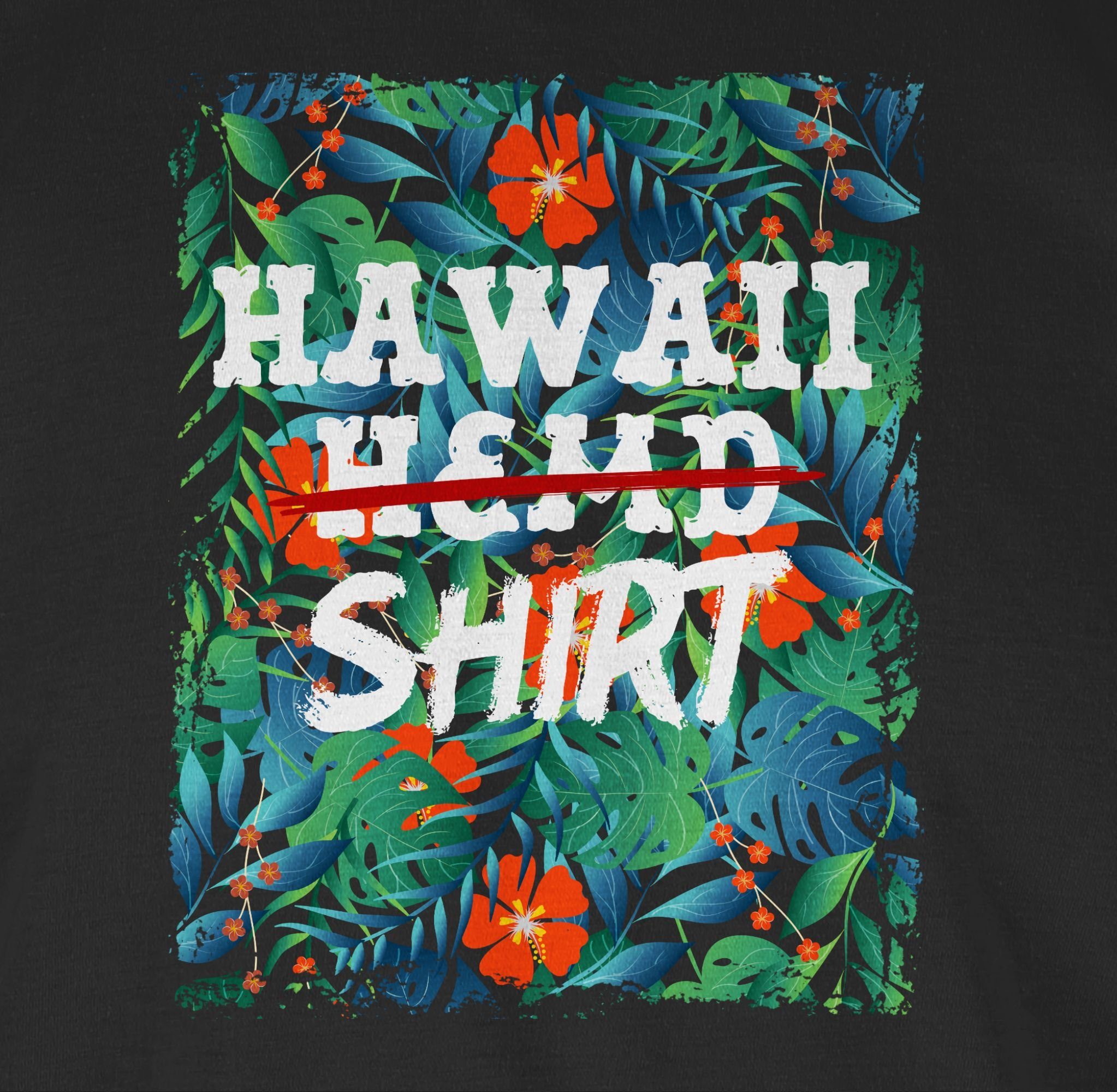Shirtracer T-Shirt Hawaii Hemd Shirt I Aloha Hawaii Party Hawaiian I Hawaii Kleidung Kari Karneval & Fasching