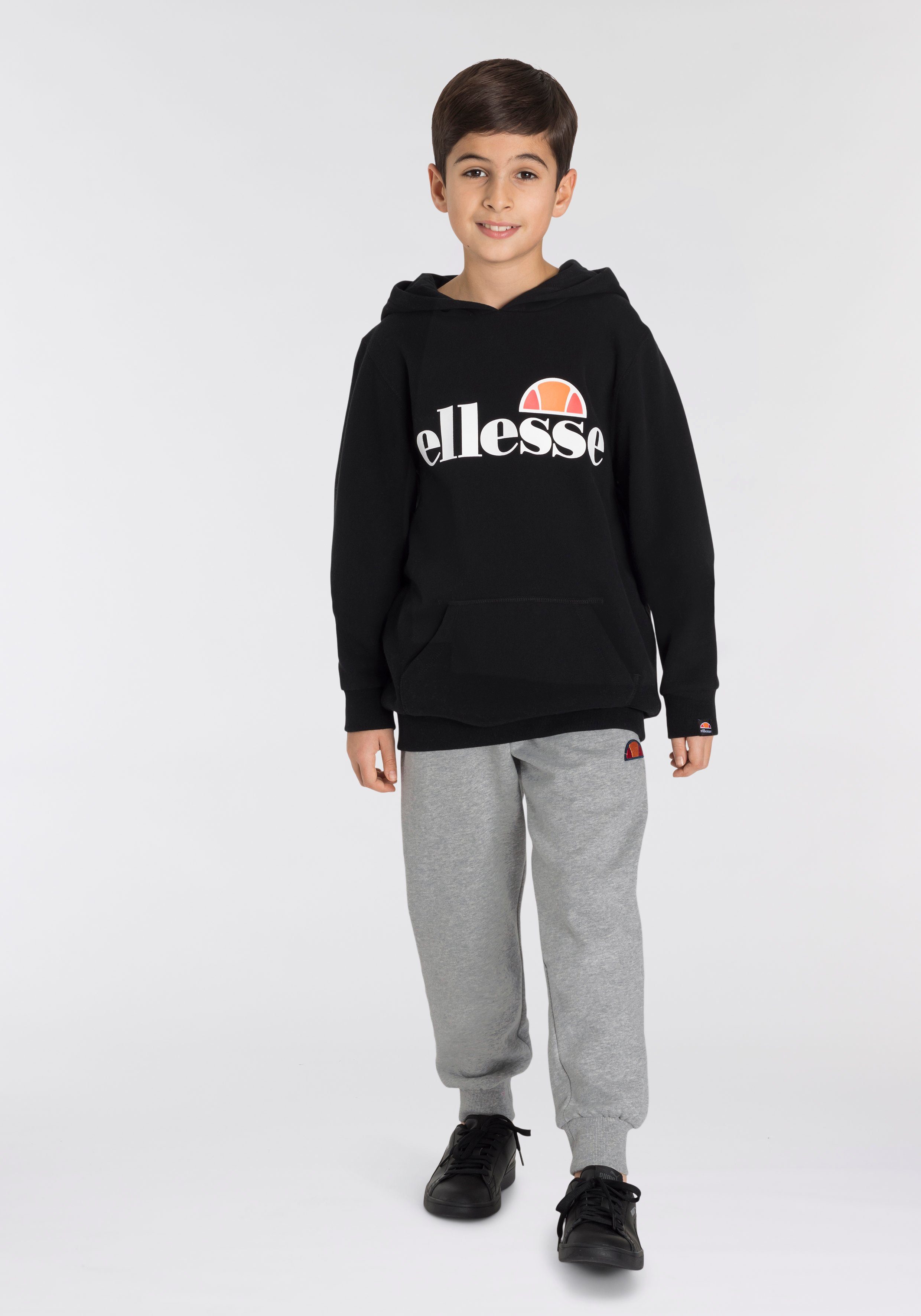 OH Kapuzensweatshirt - Kinder HOODY für JERO schwarz Ellesse JNR