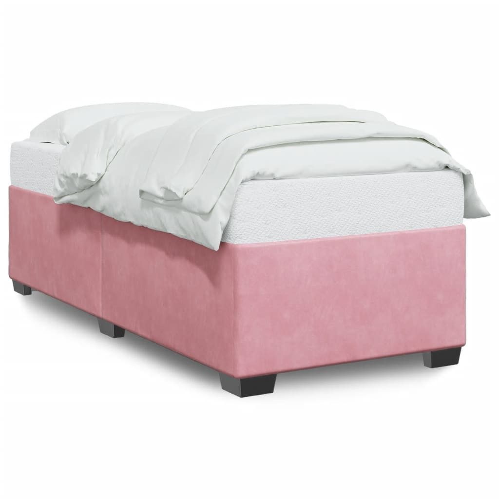 vidaXL Bett Bettgestell Rosa 90x190 cm Samt günstig online kaufen