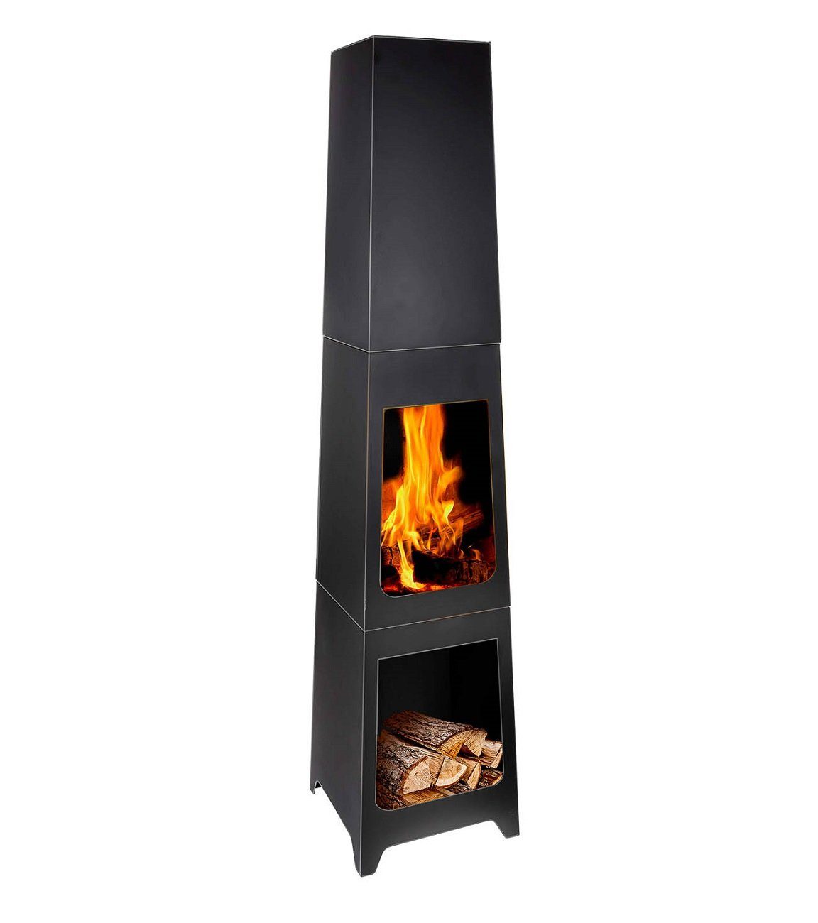 Bubble-Store Feuerkorb Terrassenofen, (Gartenkamin mit Holzlager), günstig online kaufen