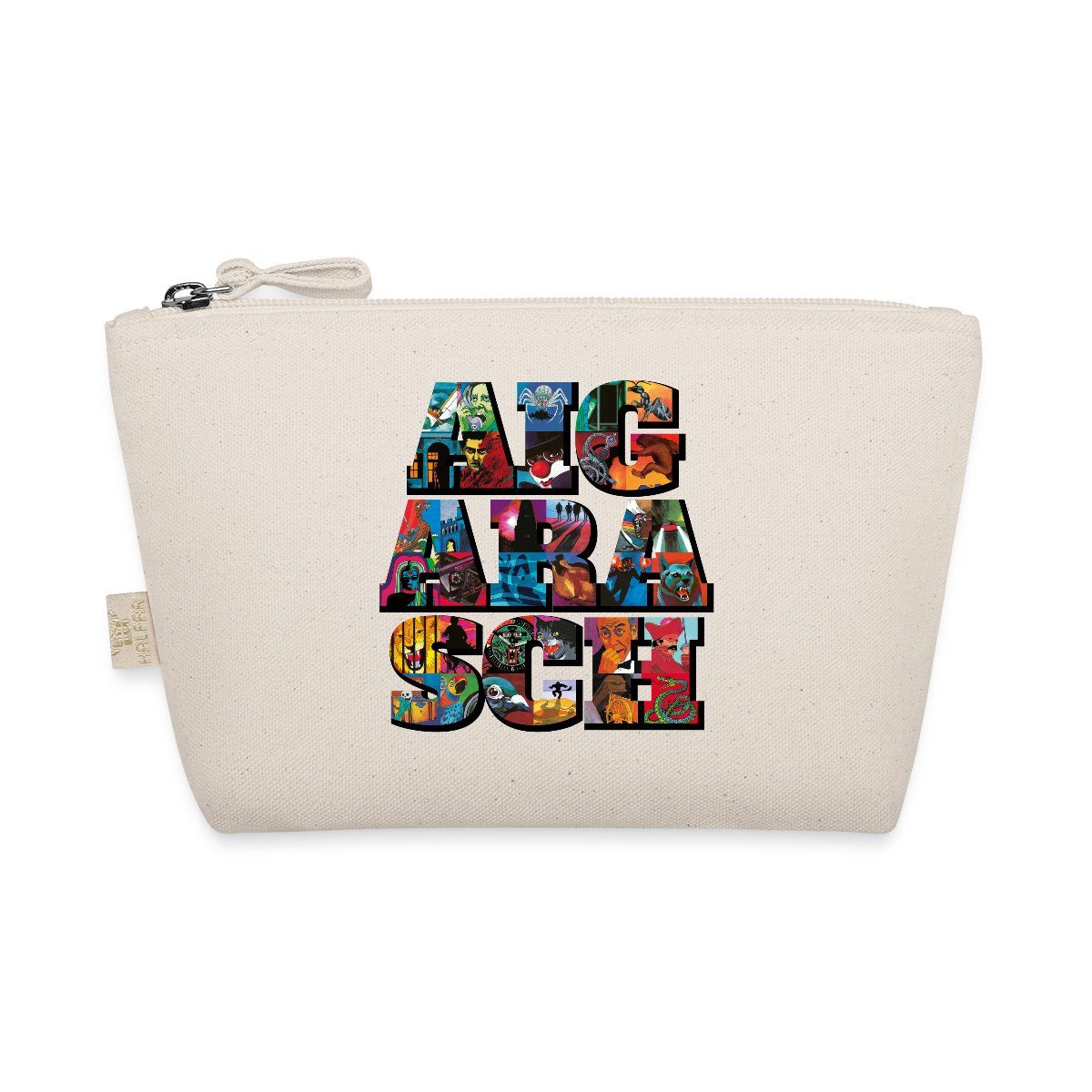 Spreadshirt Kosmetiktasche Die Drei Fragezeichen Jubiläumsdesign Aiga Rasch Täschchen (1-tlg)