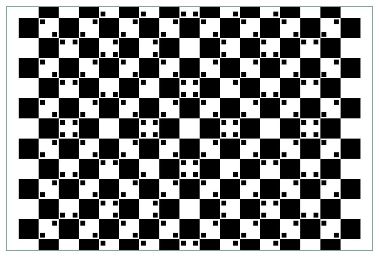 Wallario Küchenrückwand Optische Täuschung - Illusion - schwarz weiß II, (1-tlg)