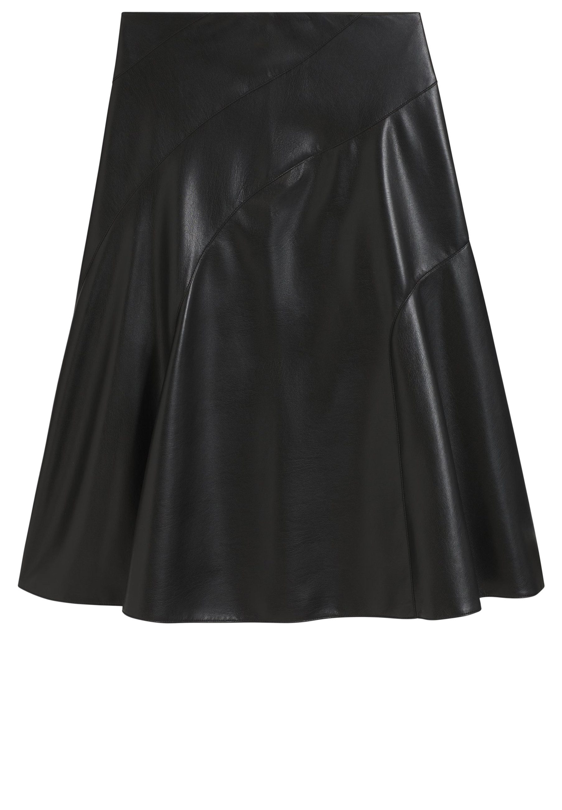 BOSS A-Linien-Rock Vicena aus Kunstleder mit Nahtdetails (1-tlg)