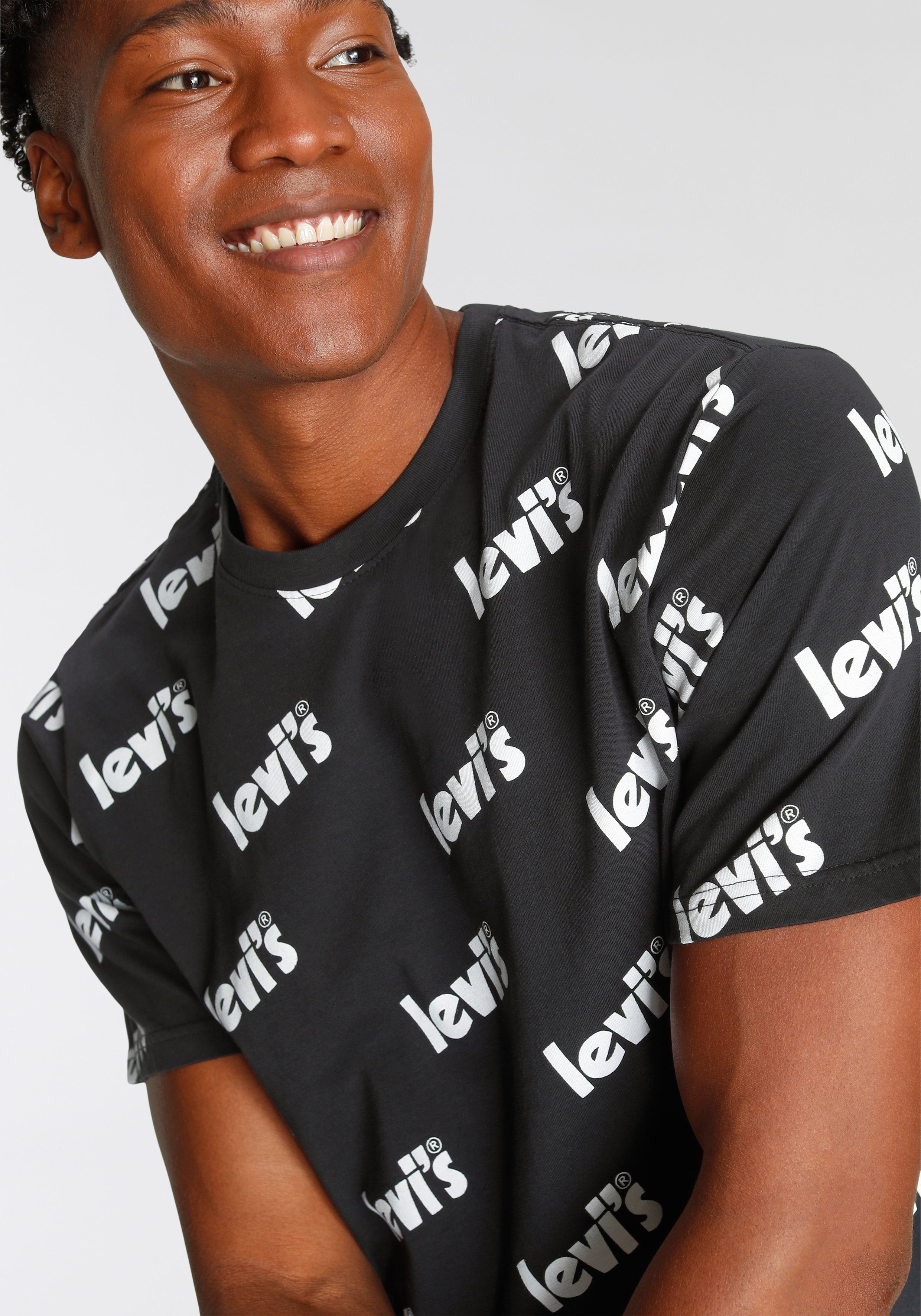 Levi's® T-Shirt LE SS RELAXED FIT CAVIAR TEE ALLOVER
