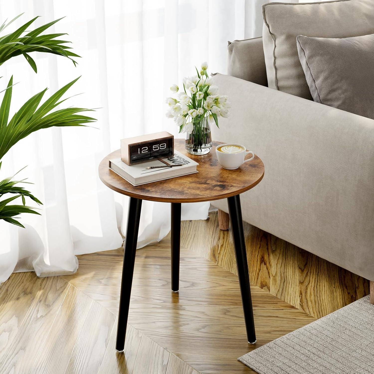 LuxusKollektion Beistelltisch Beistelltisch Rund Holz Klein günstig online kaufen