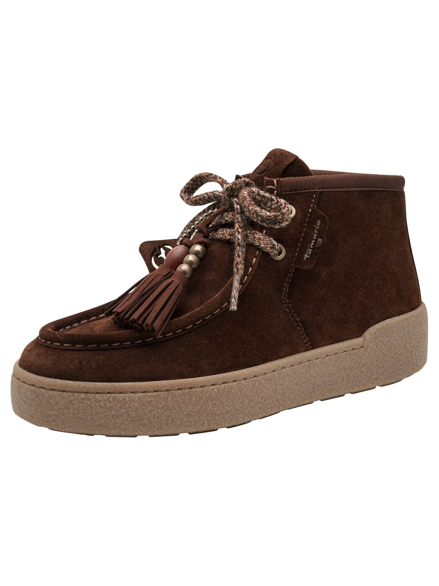 Tamaris Removable Sock aus Leder kein Absatz 1-25406-47 Wedgesneaker Removable Sock