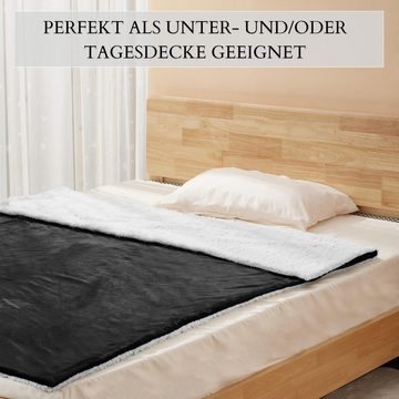 Wohndecke EO-9503, ecosa, Zeitloses Design,Waschmaschinen geeignet, Hautfreundlich und atmungsaktiv,Kuscheldecke,Sherpa,Kuscheldecke,Tagesdecke