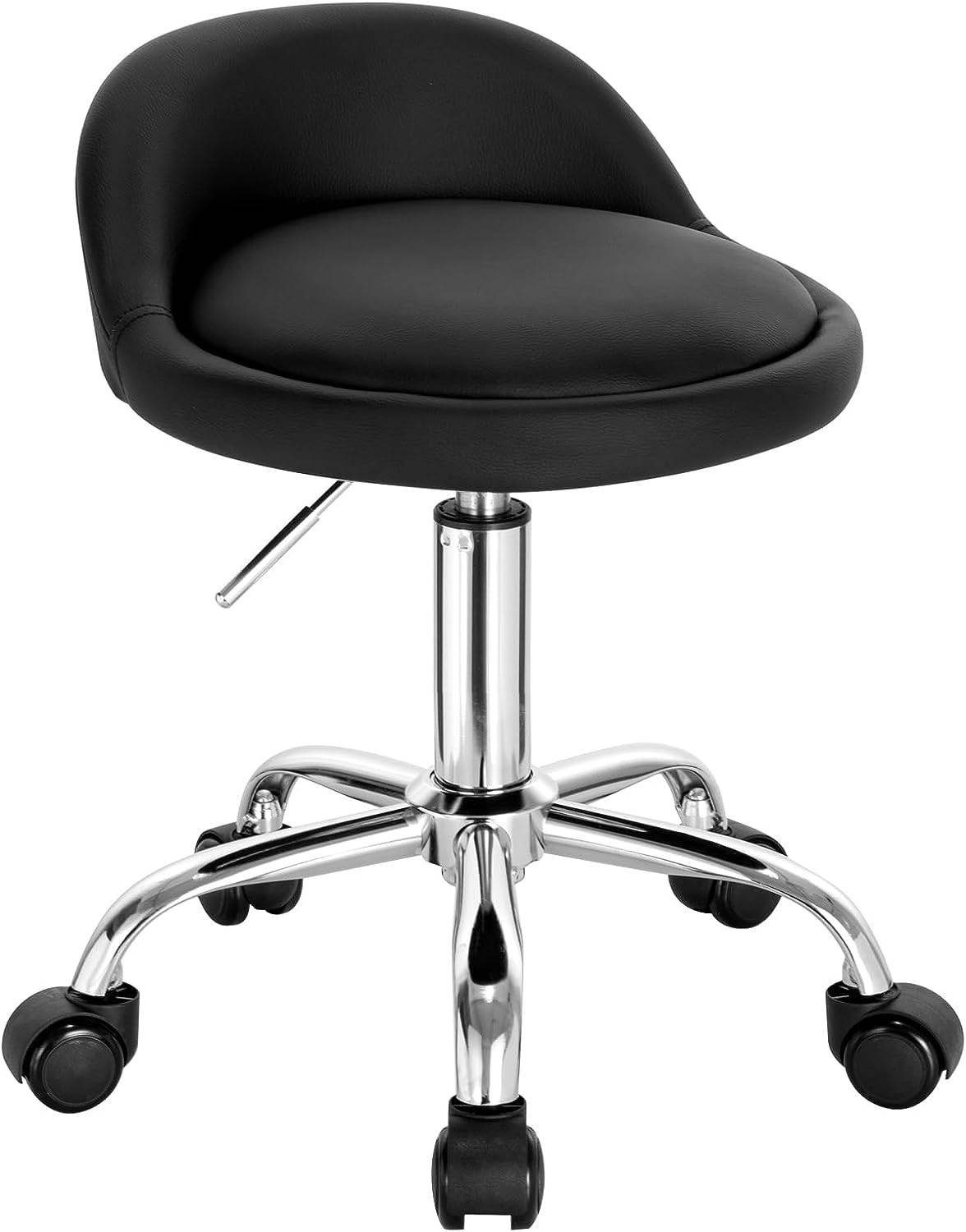 Woltu Bürostuhl, mit Rollen Drehhocker höhenverstellbar Sitzhöhe 43-54,5 cm günstig online kaufen