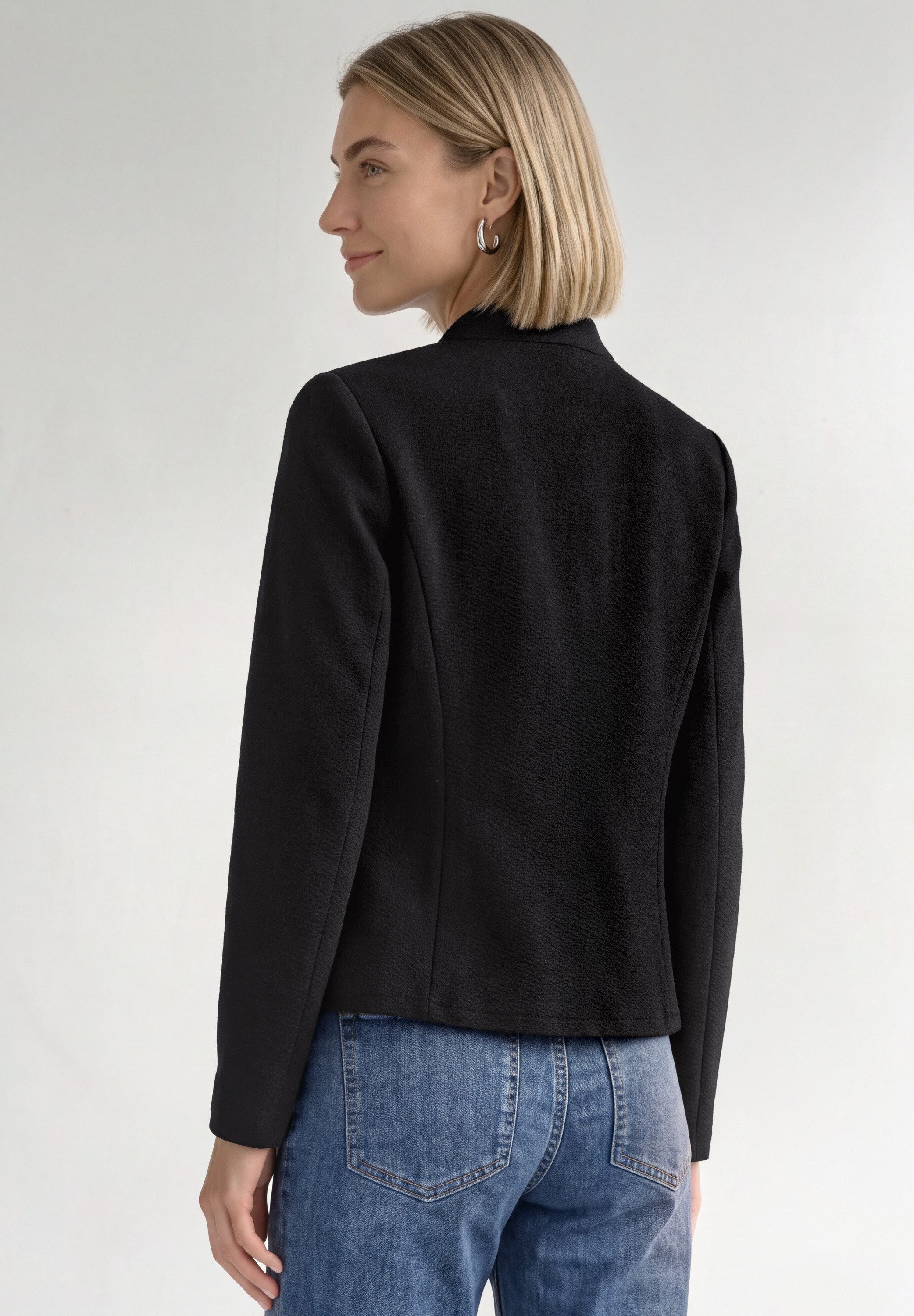 STREET ONE Kurzblazer aus Jersey in Unifarbe – Bild 2 von 5