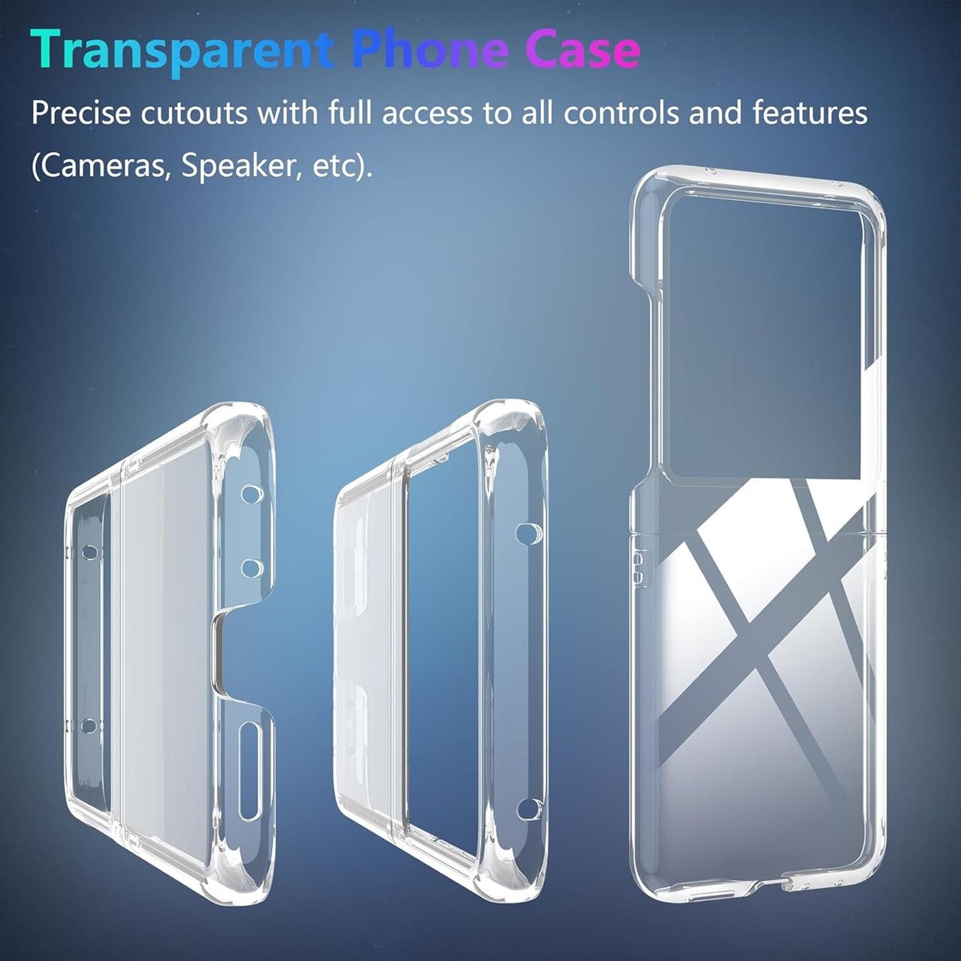 CoolGadget Handyhülle Transparent Ultra Slim Case für Motorola Razr 50 6,9 Zoll, Silikon Hülle Dünne Schutzhülle für Motorola Razr 50 Hülle