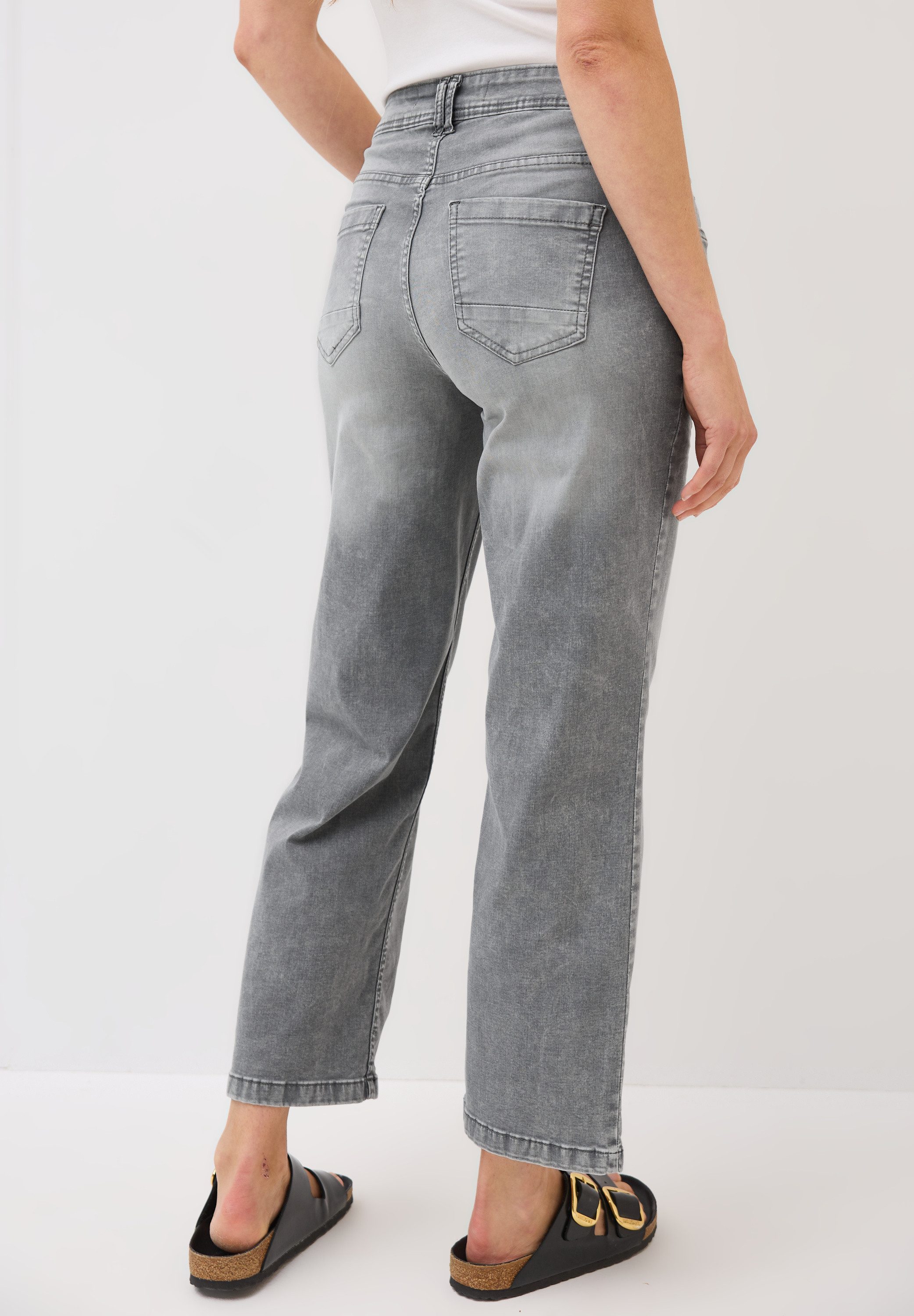 STREET ONE Loose-fit-Jeans, High Waist günstig online kaufen