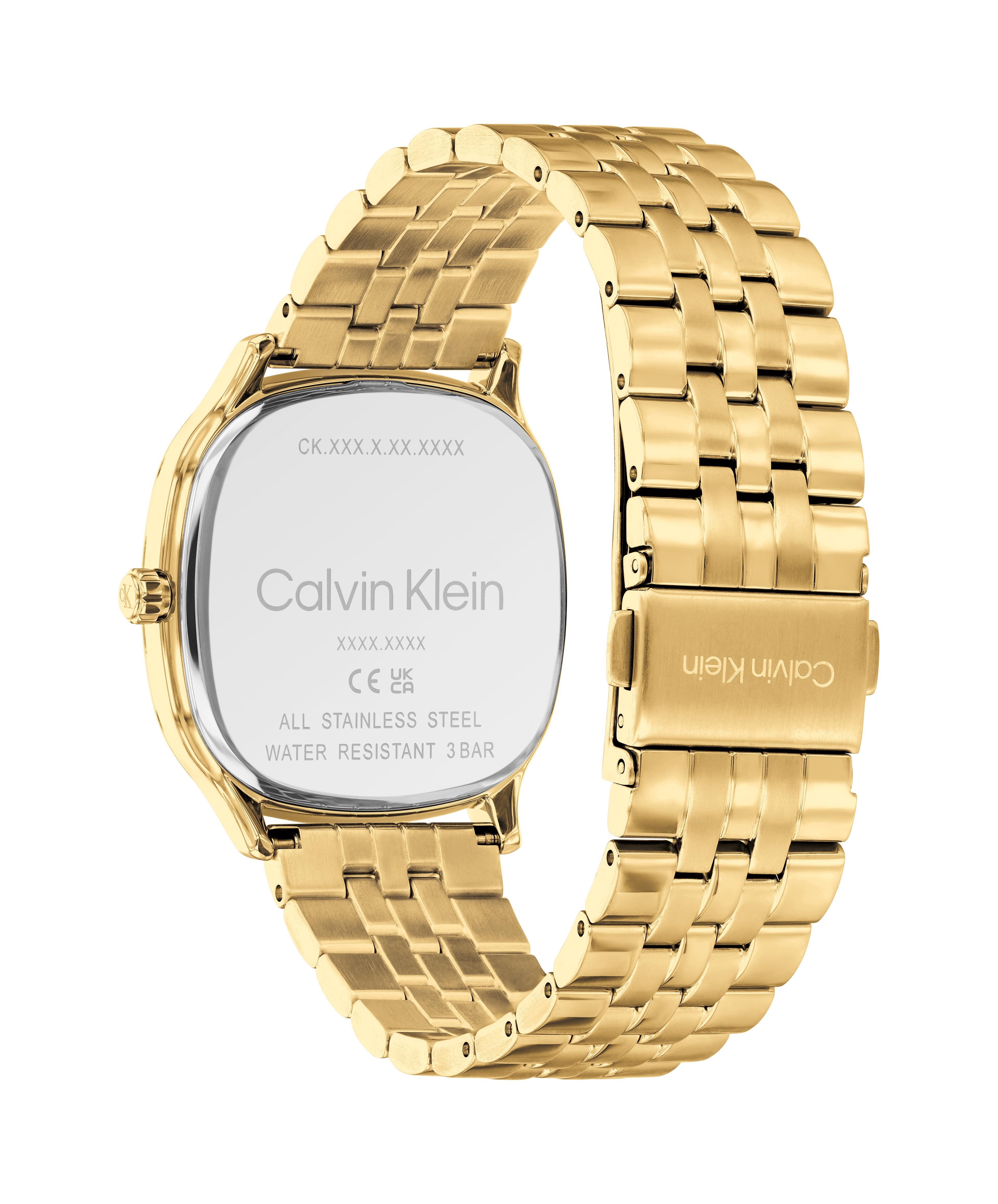 Calvin Klein Quarzuhr CK SHAPE 25200582, Armbanduhr, Damenuhr, Herrenuhr, Edelstahlarmband, analog