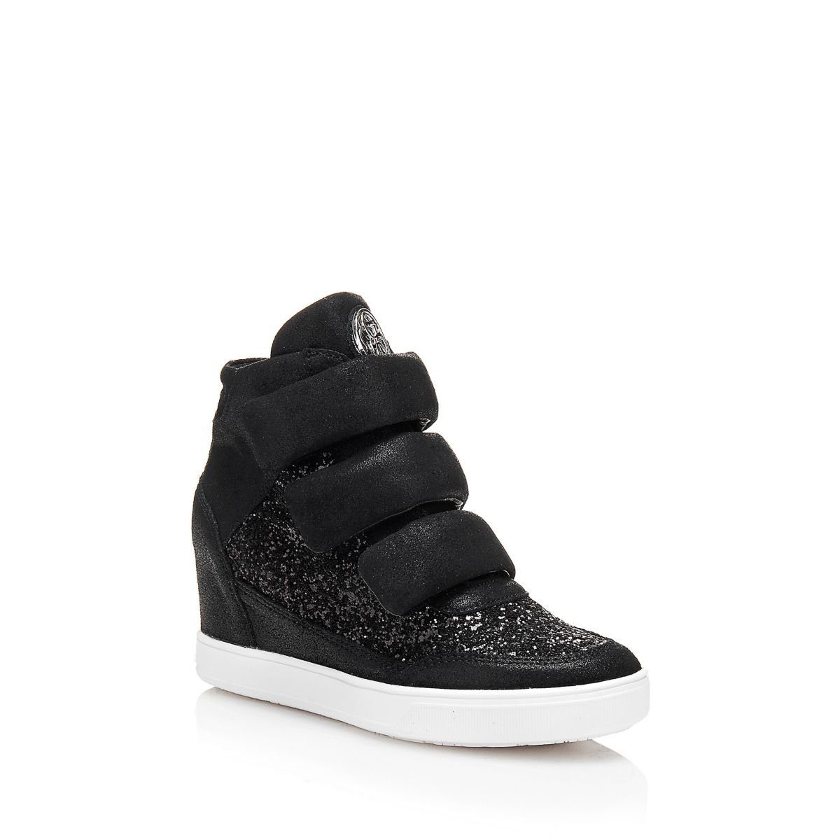sneaker wedges guess
