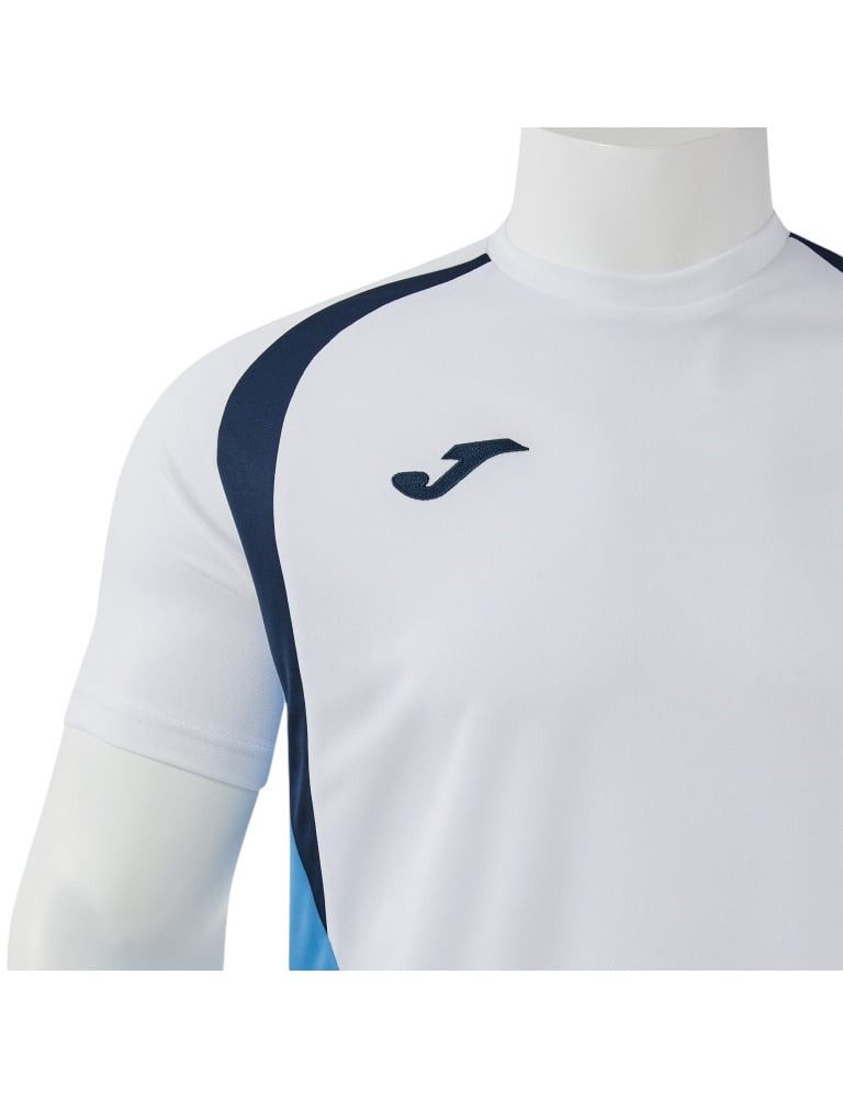 Joma T-Shirt Championship 20 (hoher Tragekomfort, rec. Polyester) weiss/hellblau