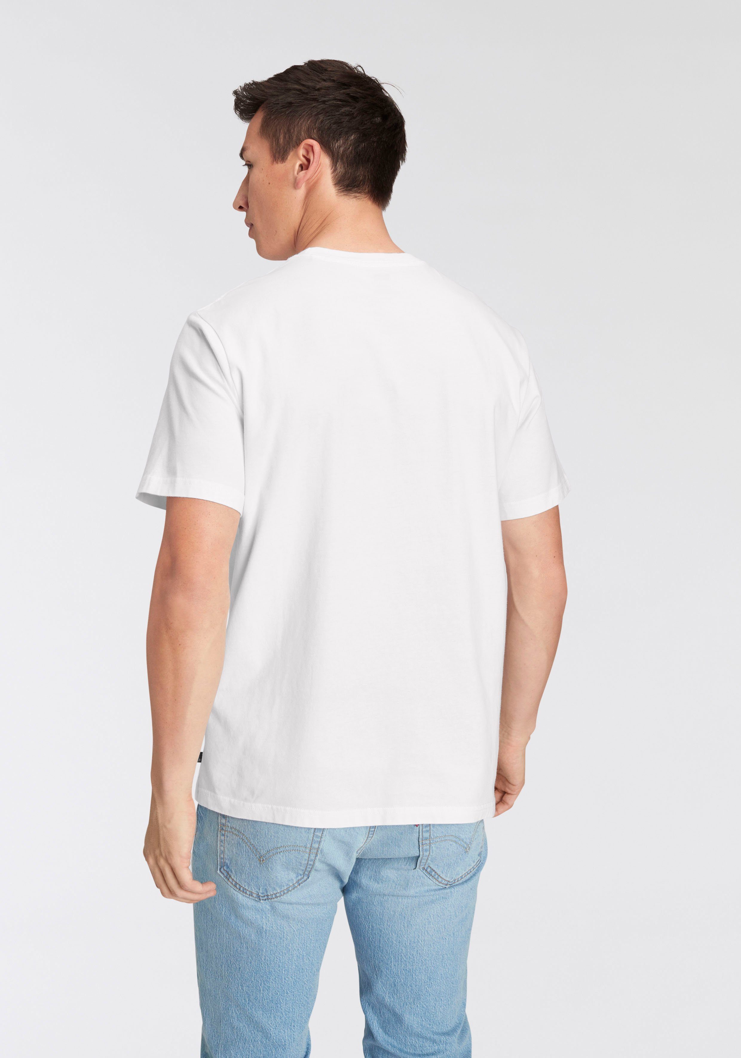Levi's® T-Shirt LE SS WHITE FIT TEE Logodruck mit LOGO POSTER RELAXED
