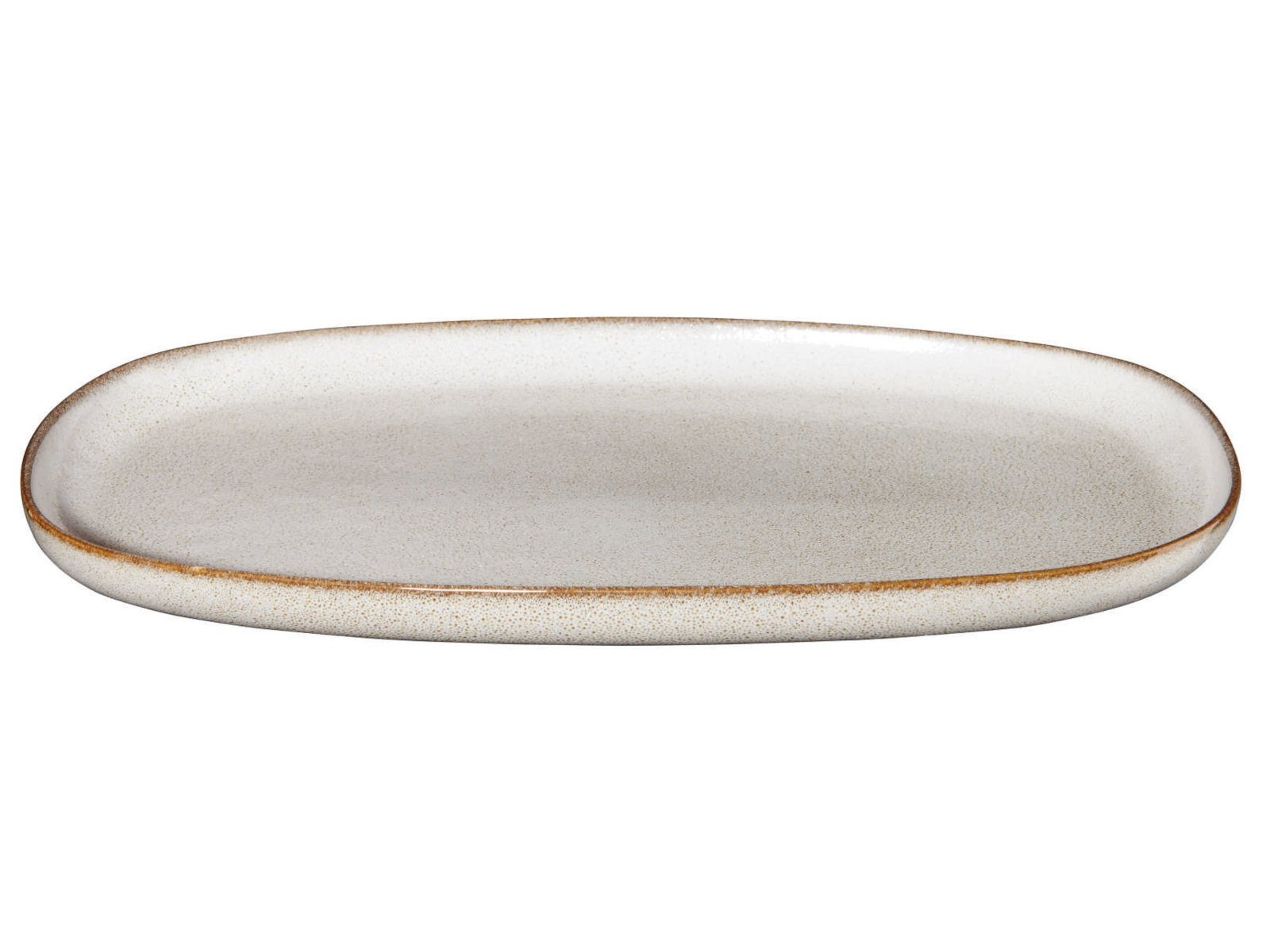 ASA SELECTION Servierplatte SAISONS Platte oval sand 31 x 18 cm, Steinzeug, (Platte oval)