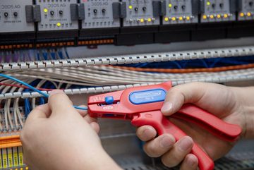 WEICON Abisolierzange Automatische Abisolierzange No.6 für 0,2-6mm² Kabel bis 1000 Volt, 1-tlg., einfaches, schnelles Abisolieren flexibler Leiter