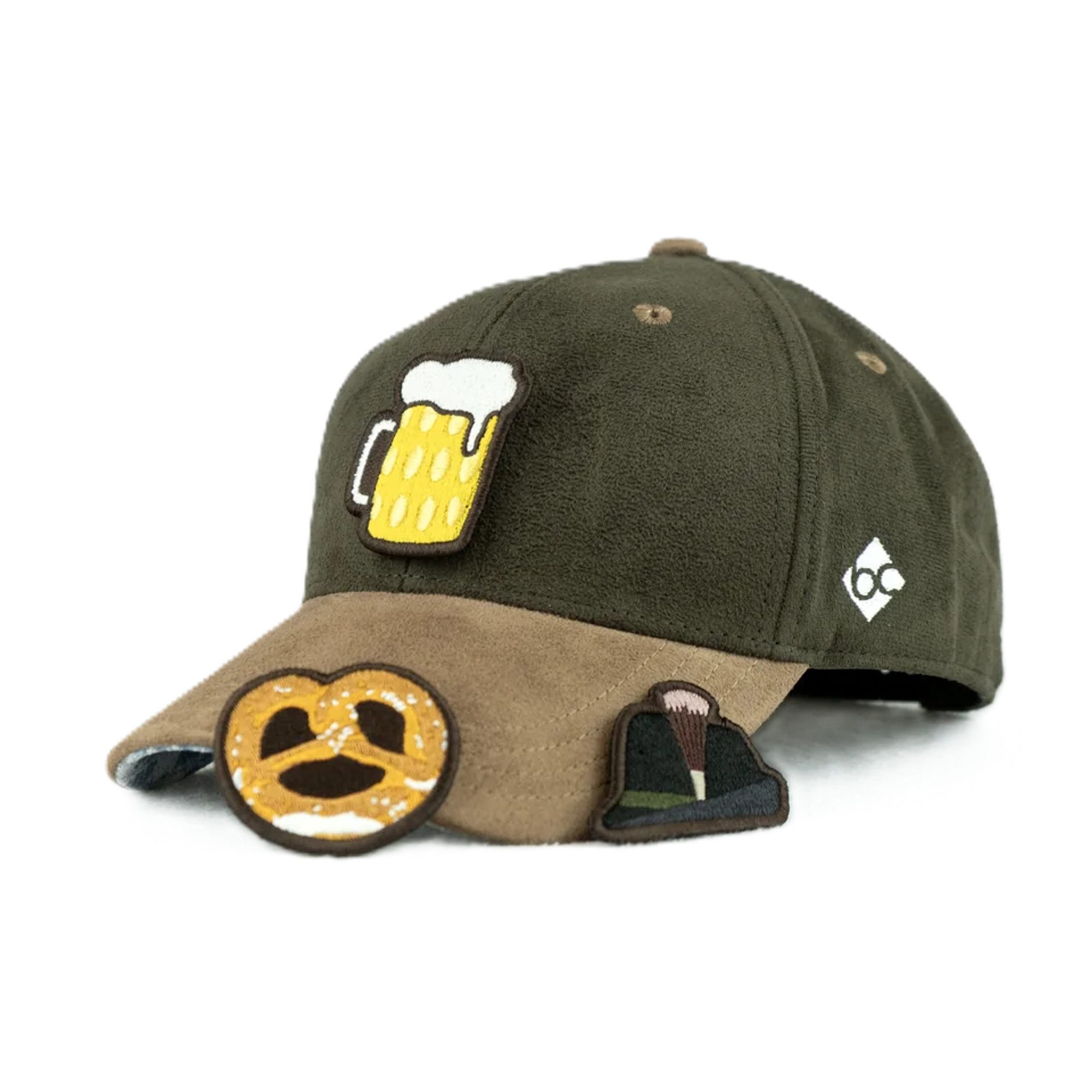 Bavarian Caps Snapback Cap Bavarian Caps Oktoberfest München Kappen (Basecap, Basecap) Rautenprint auf Unterschirm