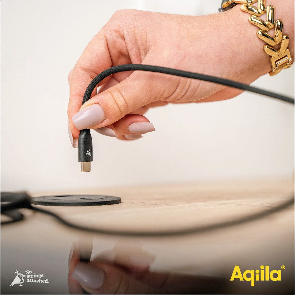 Aqiila Aqiila Cablebird CB13 USB-C® Kabel USB 2.0 USB-C® Stecker 3.00 m Schwa USB-Kabel, (300.00 cm) – Bild 4 von 5