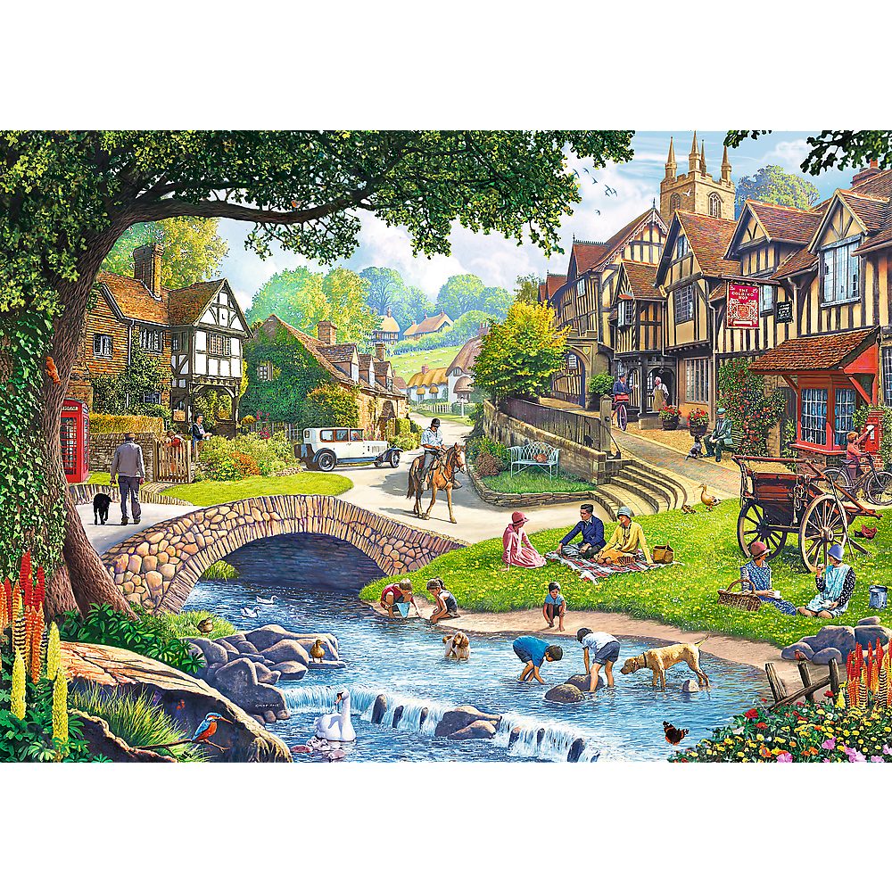 Trefl Puzzle Trefl, Idyllisches Leben, 2x500 Teile Puzzle, 500 Puzzleteile
