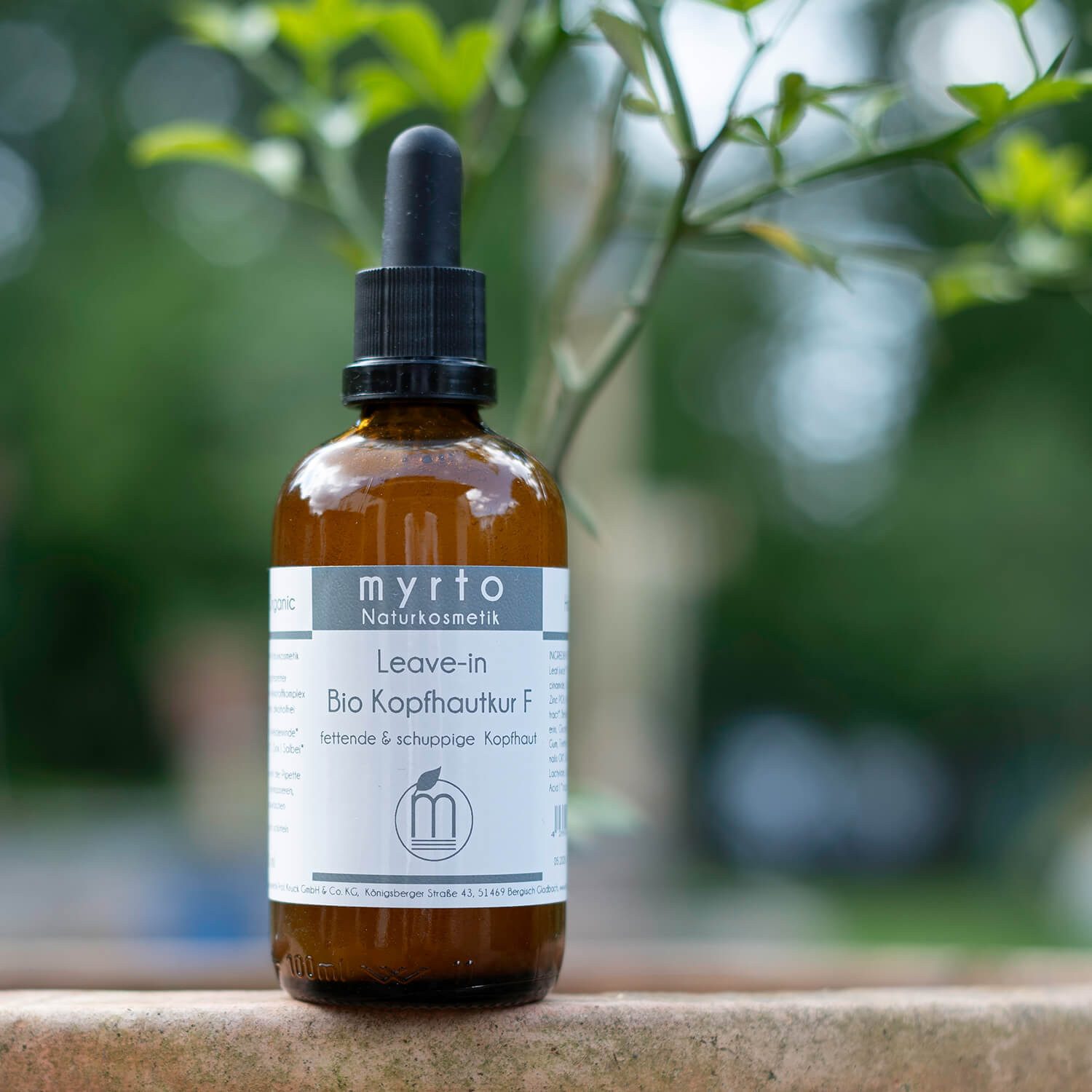 myrto Naturkosmetik Kopfhaut-Pflegeserum Bio Kopfhautkur F - Haarserum gegen fettige Kopfhaut und Schuppen, Bestbewertung bei Codecheck: 100% EMPFEHLENSWERT (grüner Ring)
