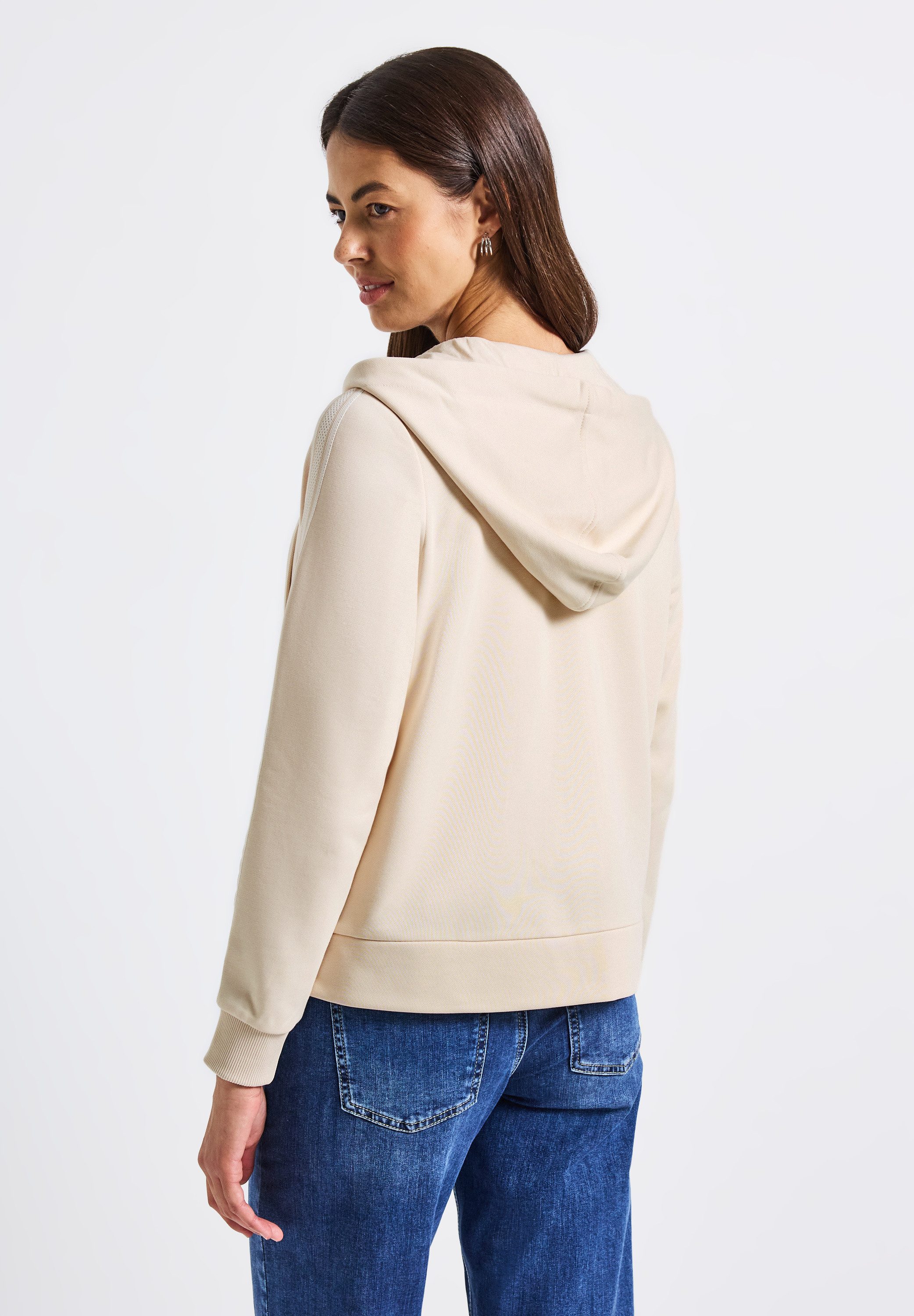 STREET ONE Kapuzensweatshirt mit Gallon Streifen günstig online kaufen