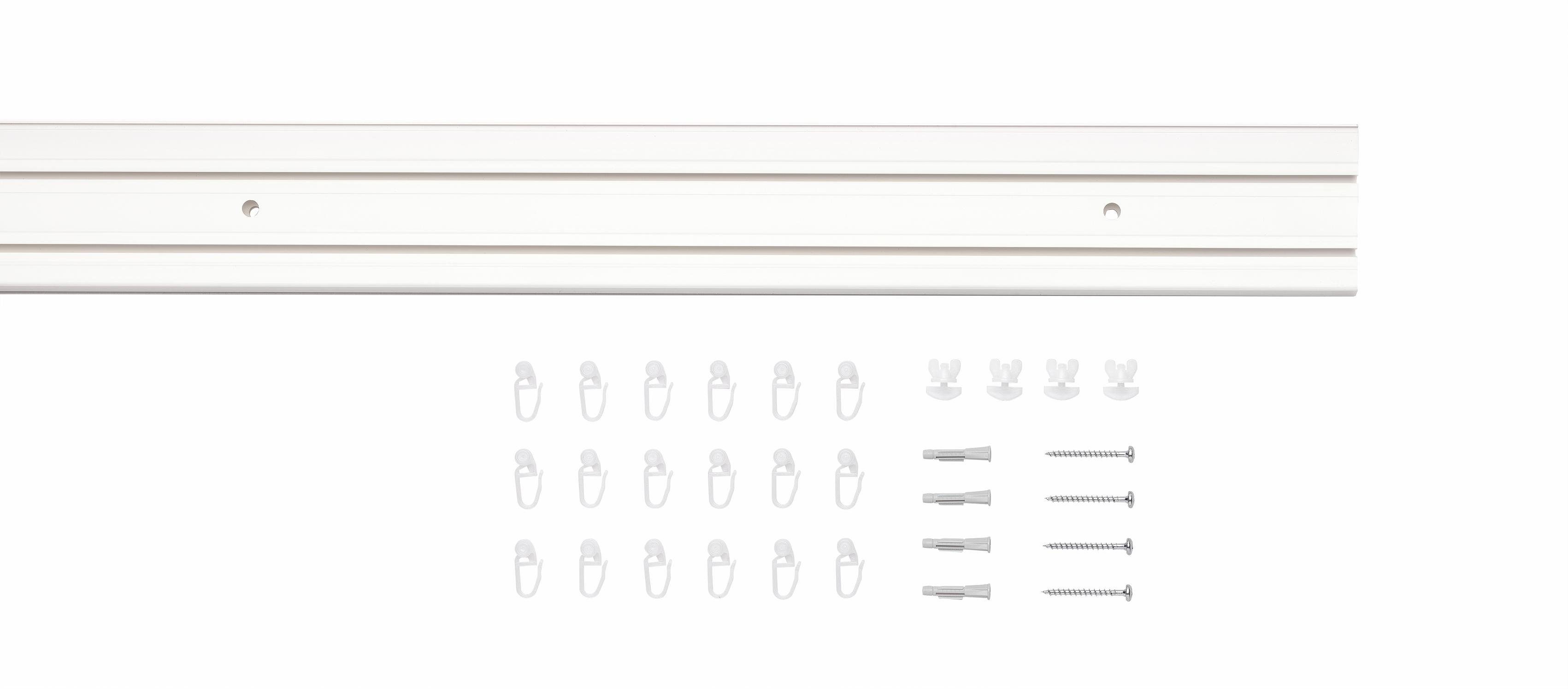 Gardinenschiene »Vorhang-Schiene SAM 1-Lauf«, Good Life, 2-läufig,  Wunschmaßlänge online kaufen | OTTO
