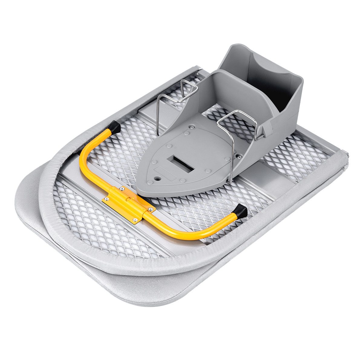 CkeyiN Pro Bügelbrett Tischplatte Bügeltisch kompakte,Platzsparender Faltbarer Bügeltisch, Bügelfläche 33x90 cm, Baumwollbezug, Platzsparend zusammenklappbar