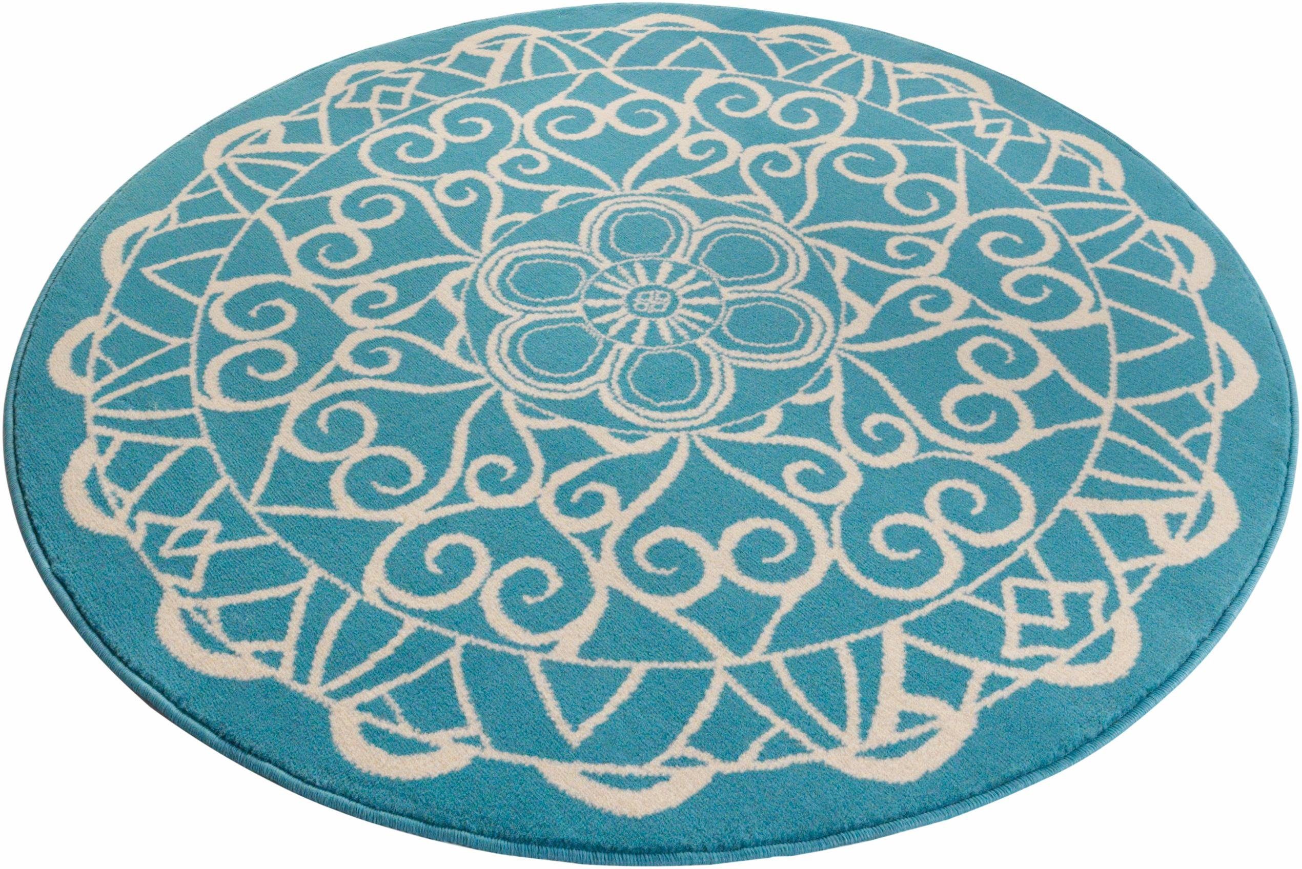 Teppich »Mandala 1«, Zala Living, rund, Höhe 9 mm | OTTO