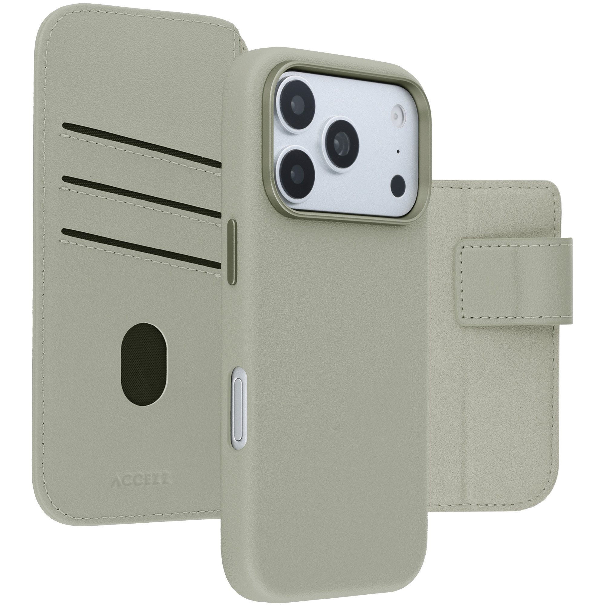 Accezz Flip Case Accezz 2-in-1 Klapphülle aus Leder mit MagSafe Apple iPhone 18 Pro Max