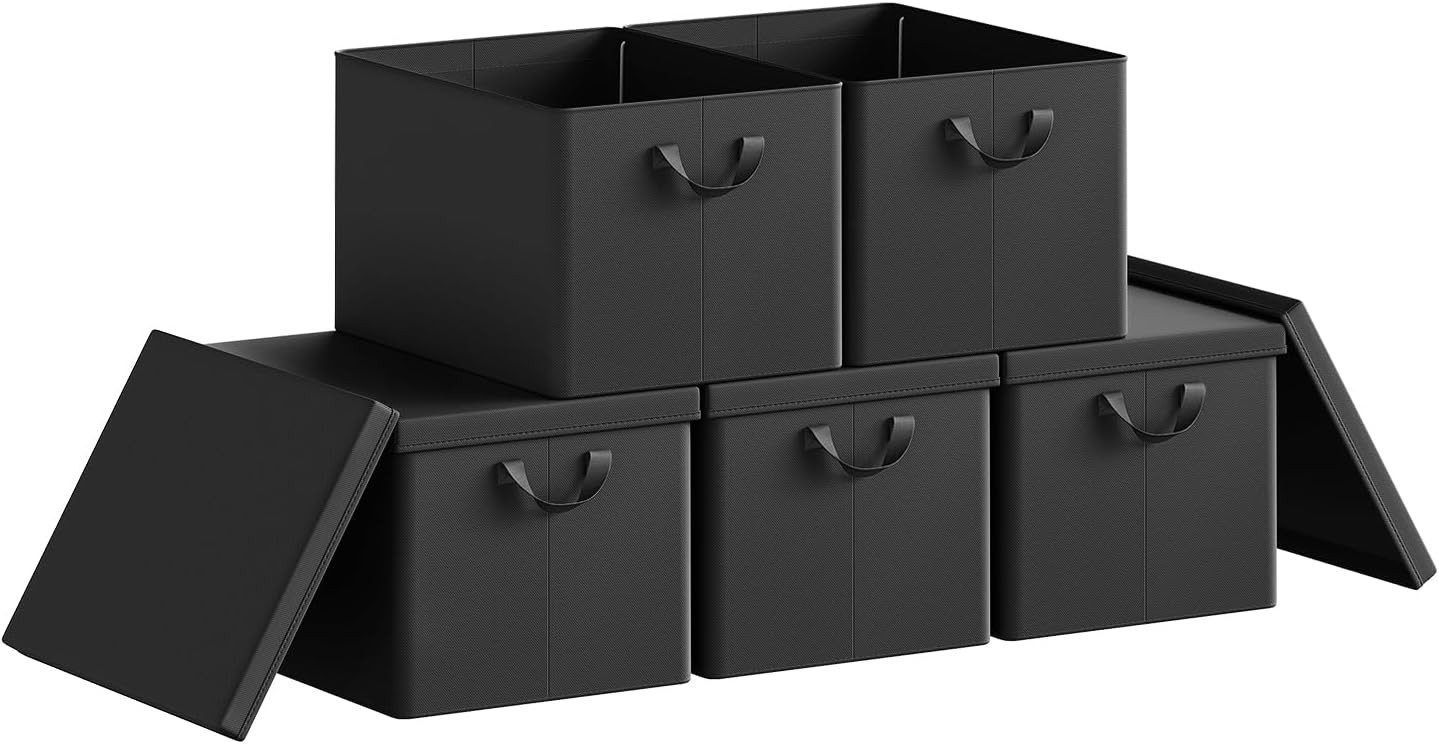 Woltu Aufbewahrungsbox (5 St., Set), mit Deckel, mit Griffen, faltbar