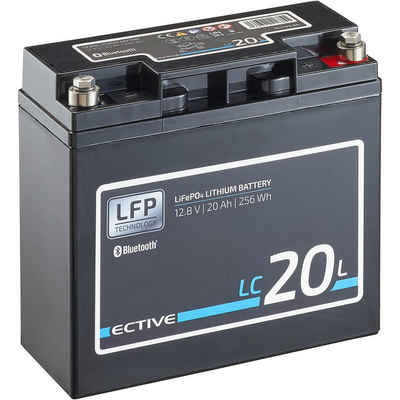 ECTIVE ECTIVE 12V 20Ah LiFePo4 Solar Batterie Lithium BMS Wohnmobil Camper Batterie, (12 V V)