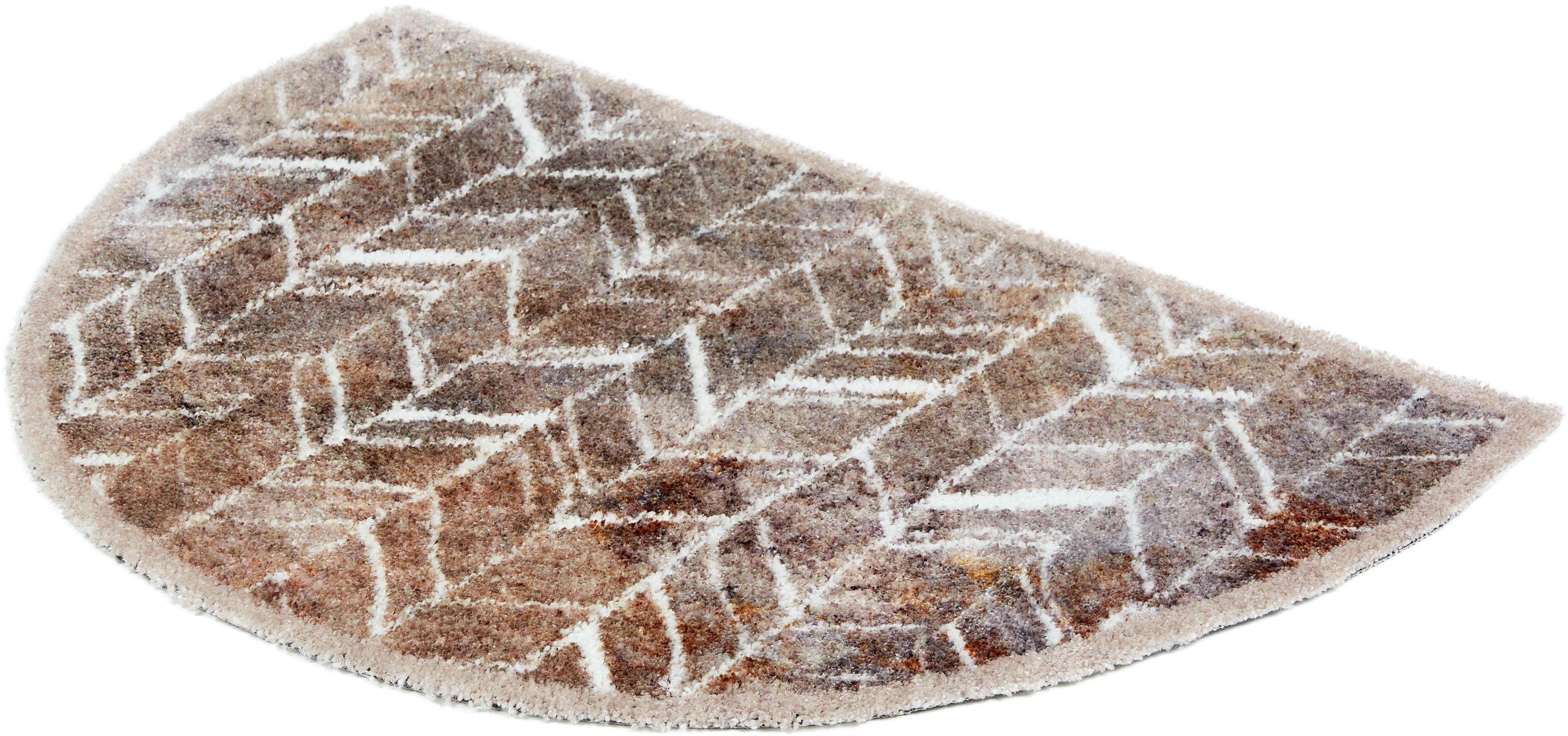 ASTRA Fußmatte Pure&Soft 018, halbrund, Höhe: 7 mm, Sauberlaufmatte, weiche Oberfläche, waschbar, rutschfest