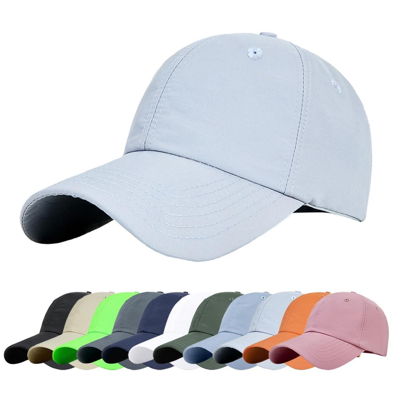 LuxusKollektion Baseball Cap Basecap UV Sonnenschutz Sport Verstellbar Einheitsgröße Hellgrau
