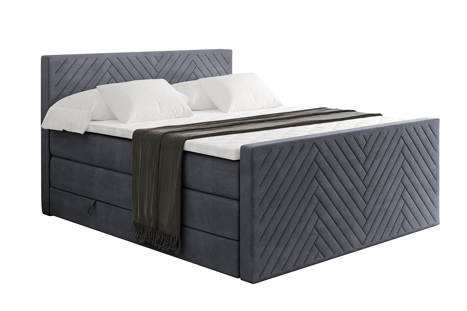 ALTDECOR Boxspringbett VEXA-Z KING (Multipocket-Matratze H4, günstig online kaufen