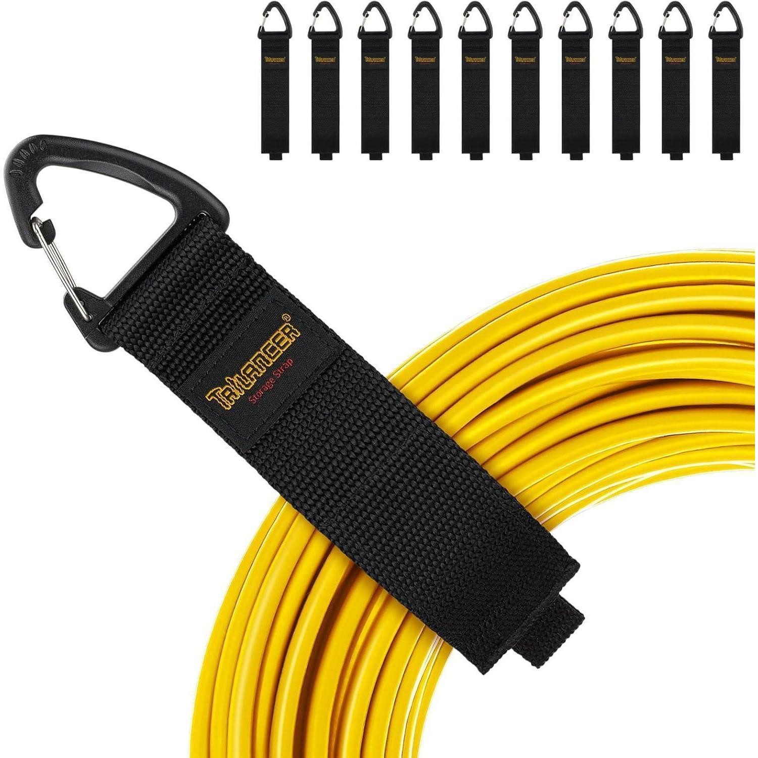 LuxusKollektion Kabelbinder Verlängerungskabel Organizer 10er Pack Klettbänder 10M