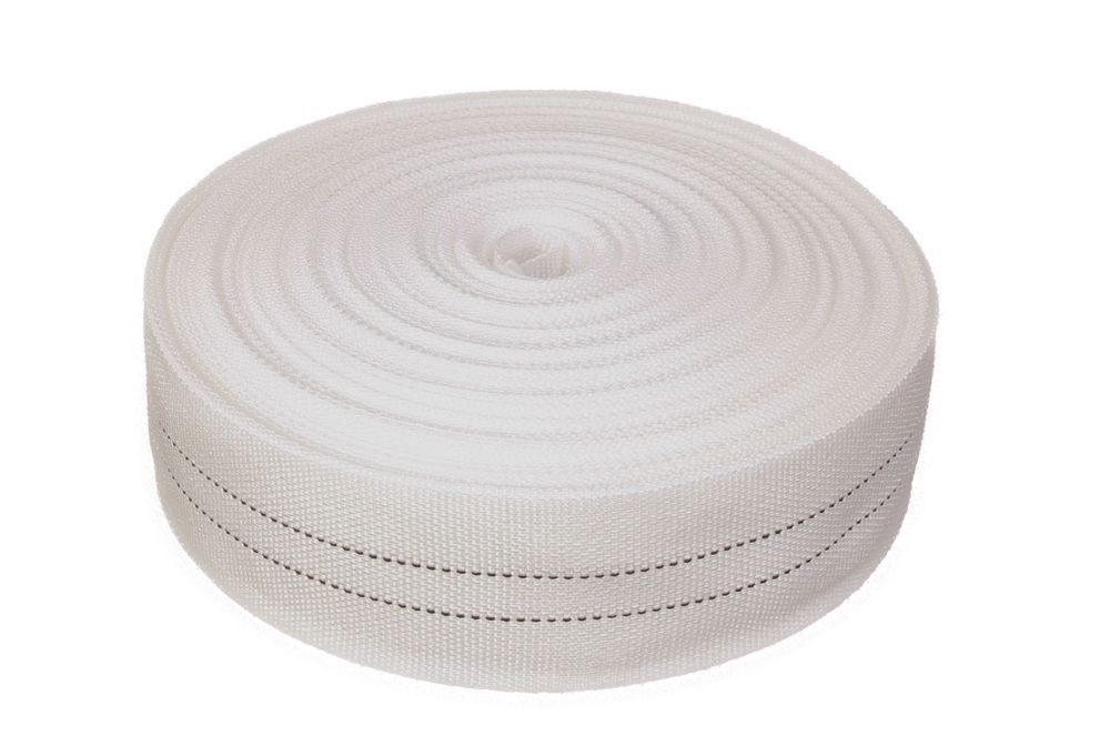 Heiro Nachfüllpack 50 Meter Polster Gurte Polyester Unelastisch Weiß / 2 Streifen