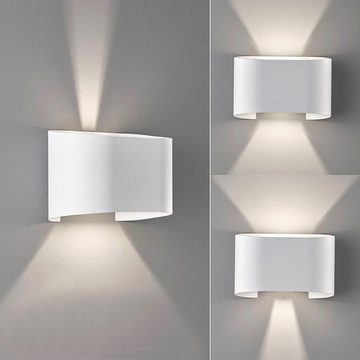 FISCHER & HONSEL LED Wandleuchte Wall, Ein-/Ausschalter, LED fest integriert, Warmweiß