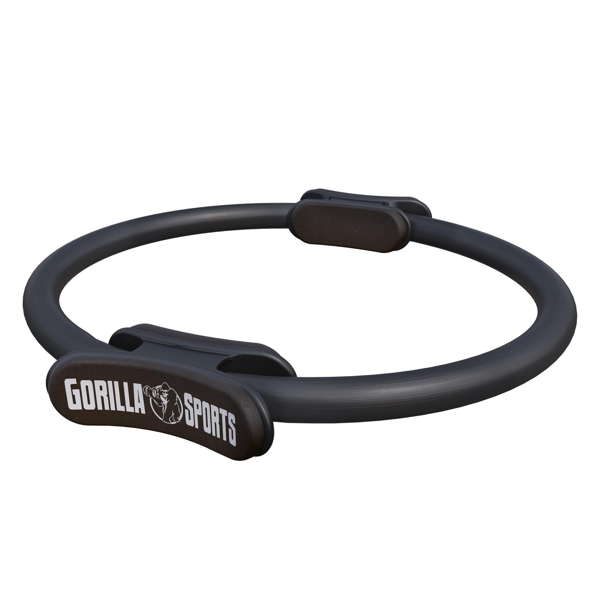 GORILLA SPORTS Pilates-Ring Ø 36cm, Doppelgriff, Übungen + Tasche, Superleichter, Pilates Circle