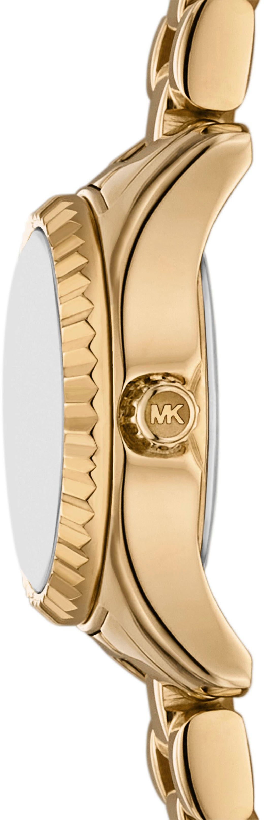 MICHAEL KORS Quarzuhr MICRO PETITE LEXINGTON MK4862, Armbanduhr, Damenuhr, Edelstahlarmband, analog, Glassteine