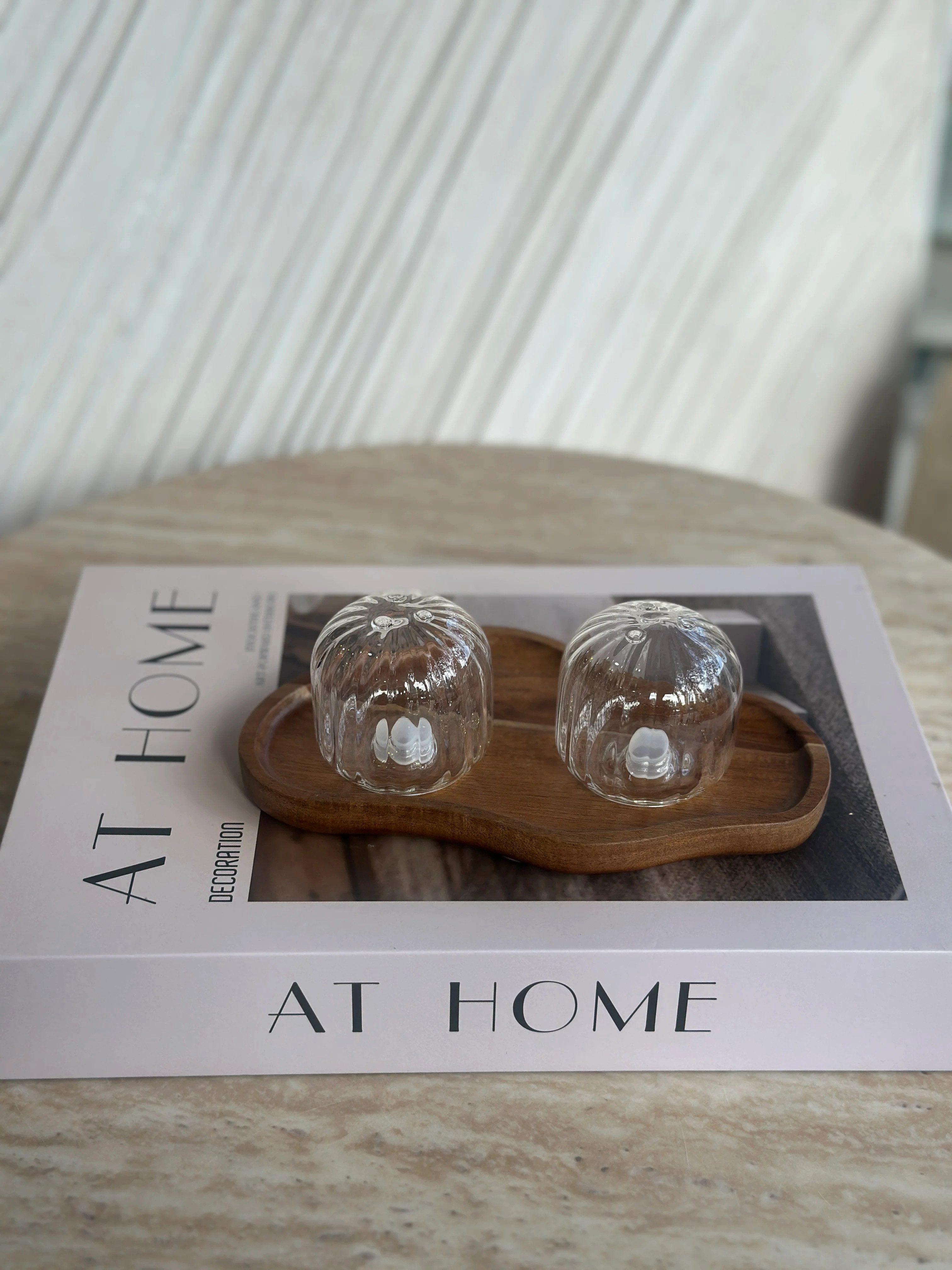 EmirtexHome Salz- / Pfefferstreuer Cutie Glas Salz- Pfefferstreuer Set 2er